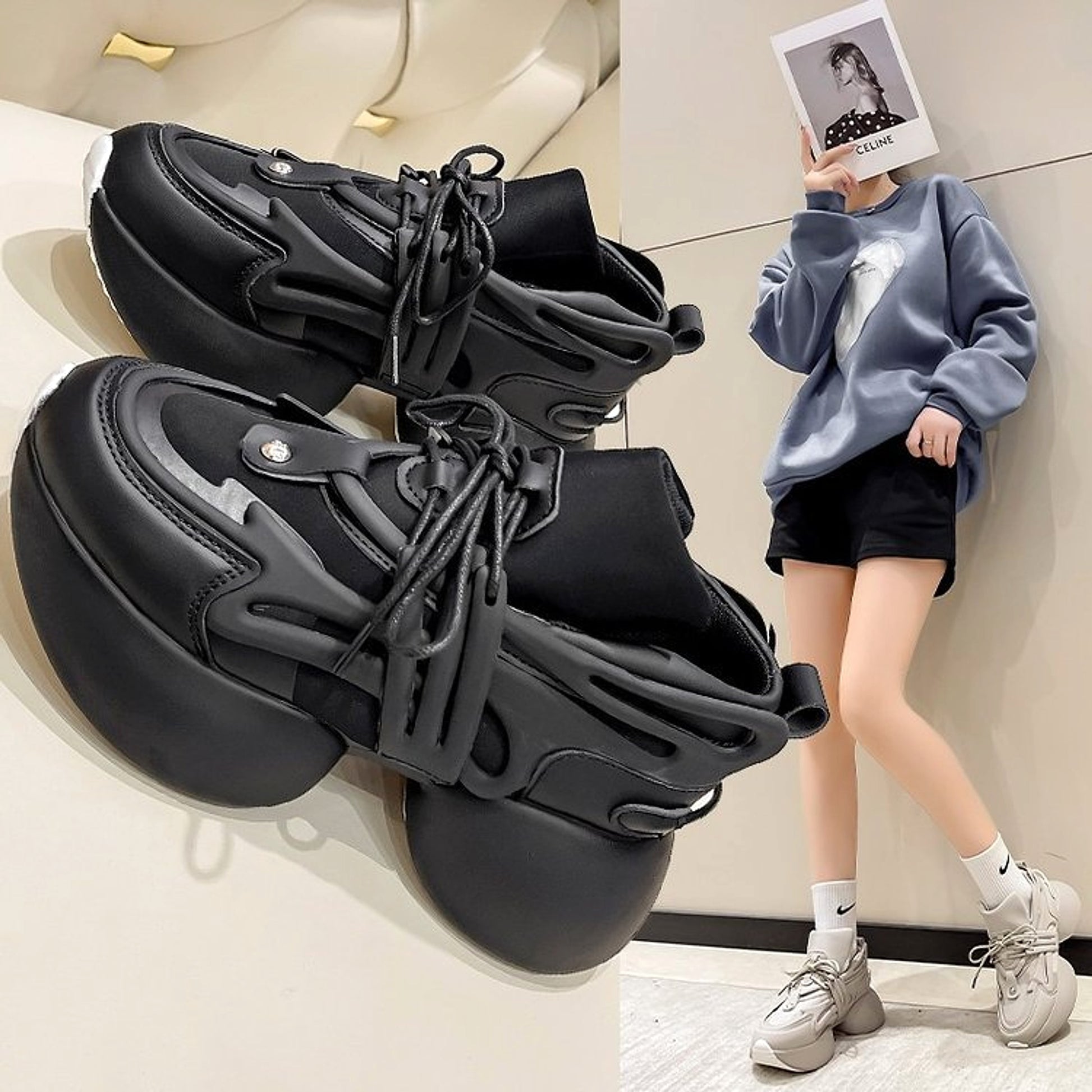 Women's Casual Single Shoe Cross Strap - enhanced image 6