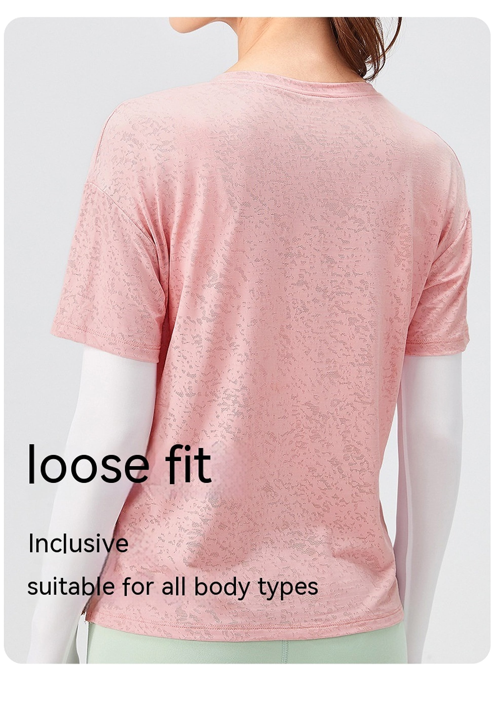 Z. Women's Fake Two-piece Loose Sports Long Sleeve Yoga Wear - enhanced image 6
