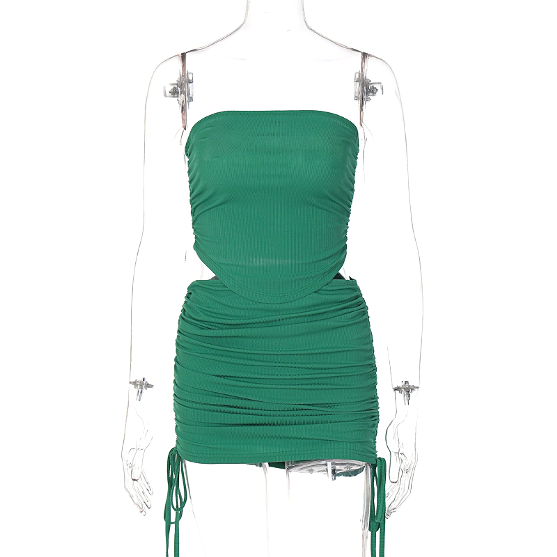 Women's Fashion Bandeau Slim-fit Drawstring Suit - enhanced image 6