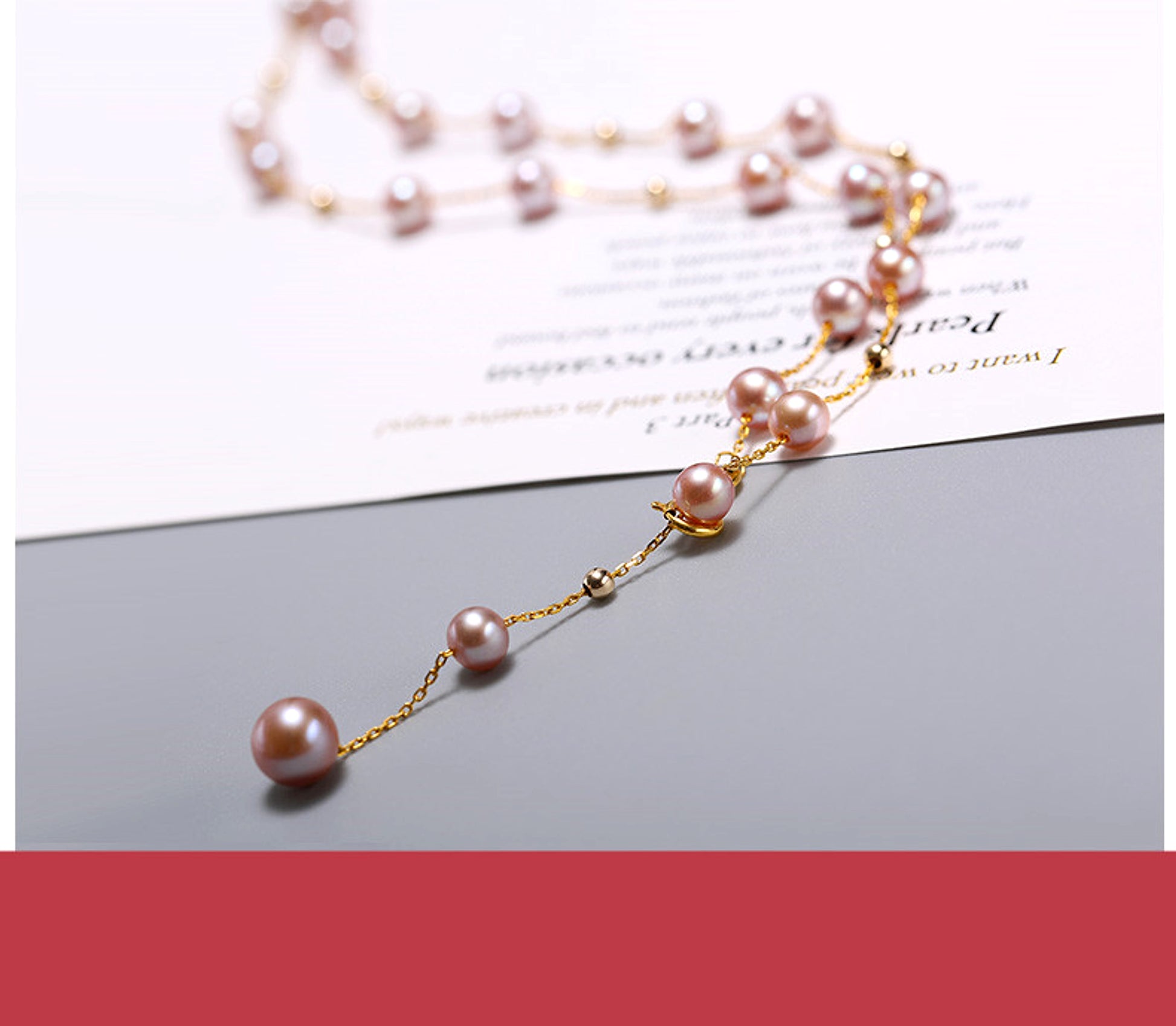 Women's Gypsophila Freshwater Pearl Necklace - enhanced image 6
