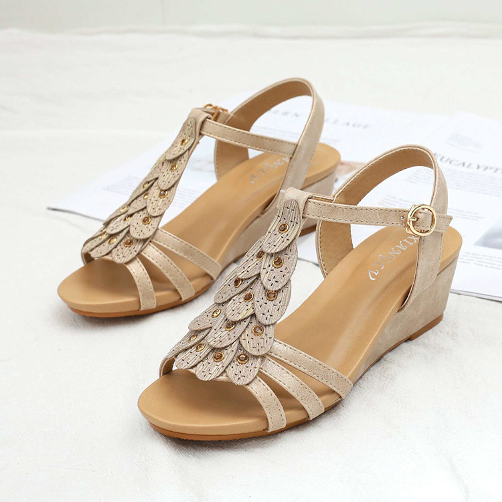 Women's Sandals Boho Bohemia Wedge Shoes Party Daily Beach Shoes - enhanced image 6