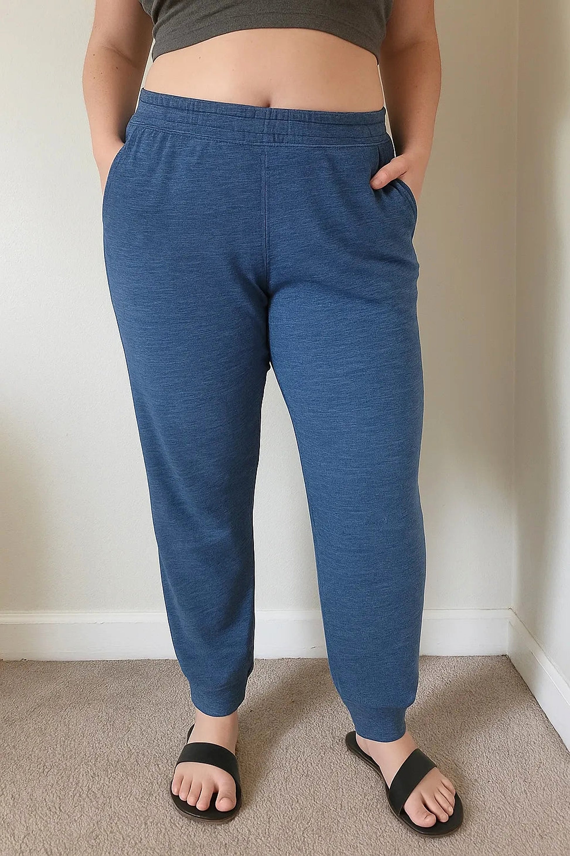 Zenana Cotton Slub Jogger Pants - enhanced image 6