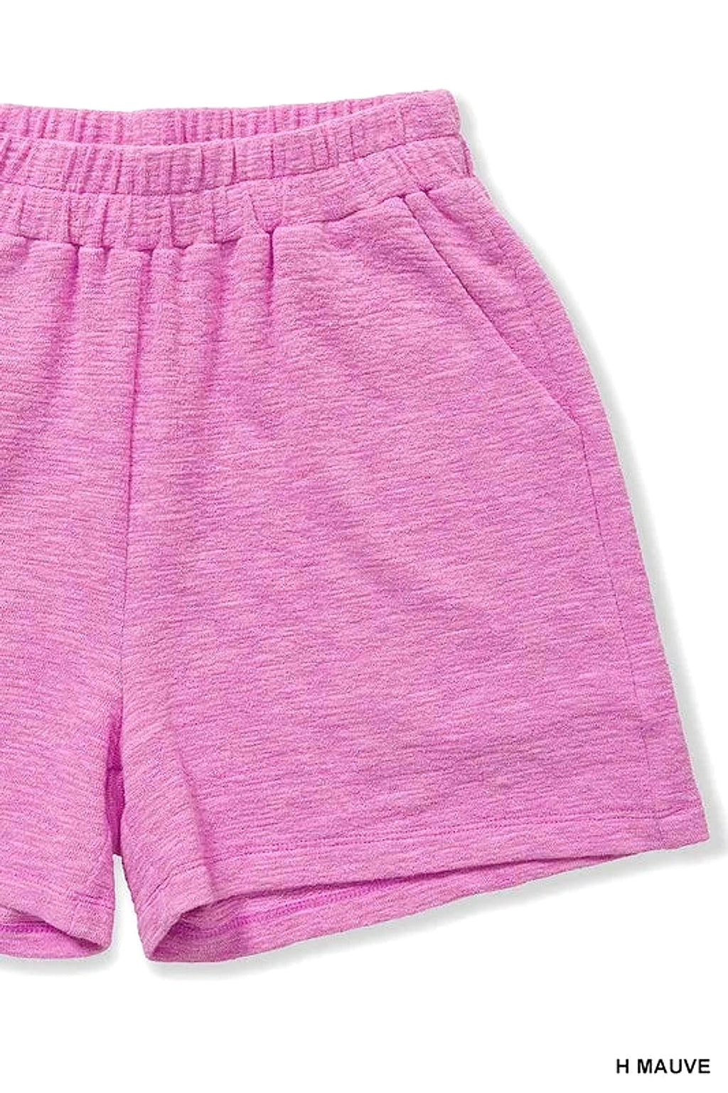 Zenana Cotton Slub Shorts - enhanced image 6