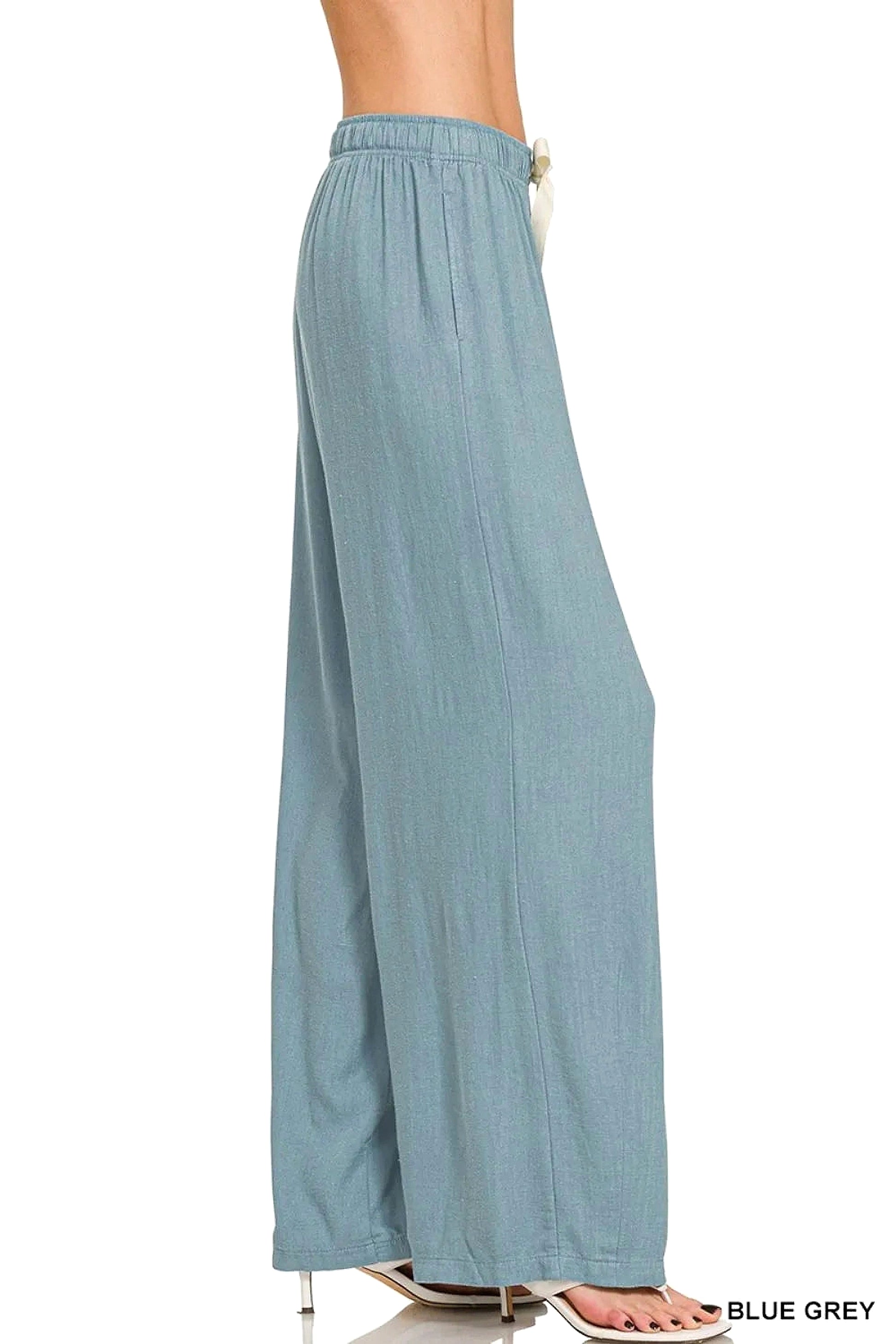 Zenana Linen Drawstring Pants - enhanced image 6