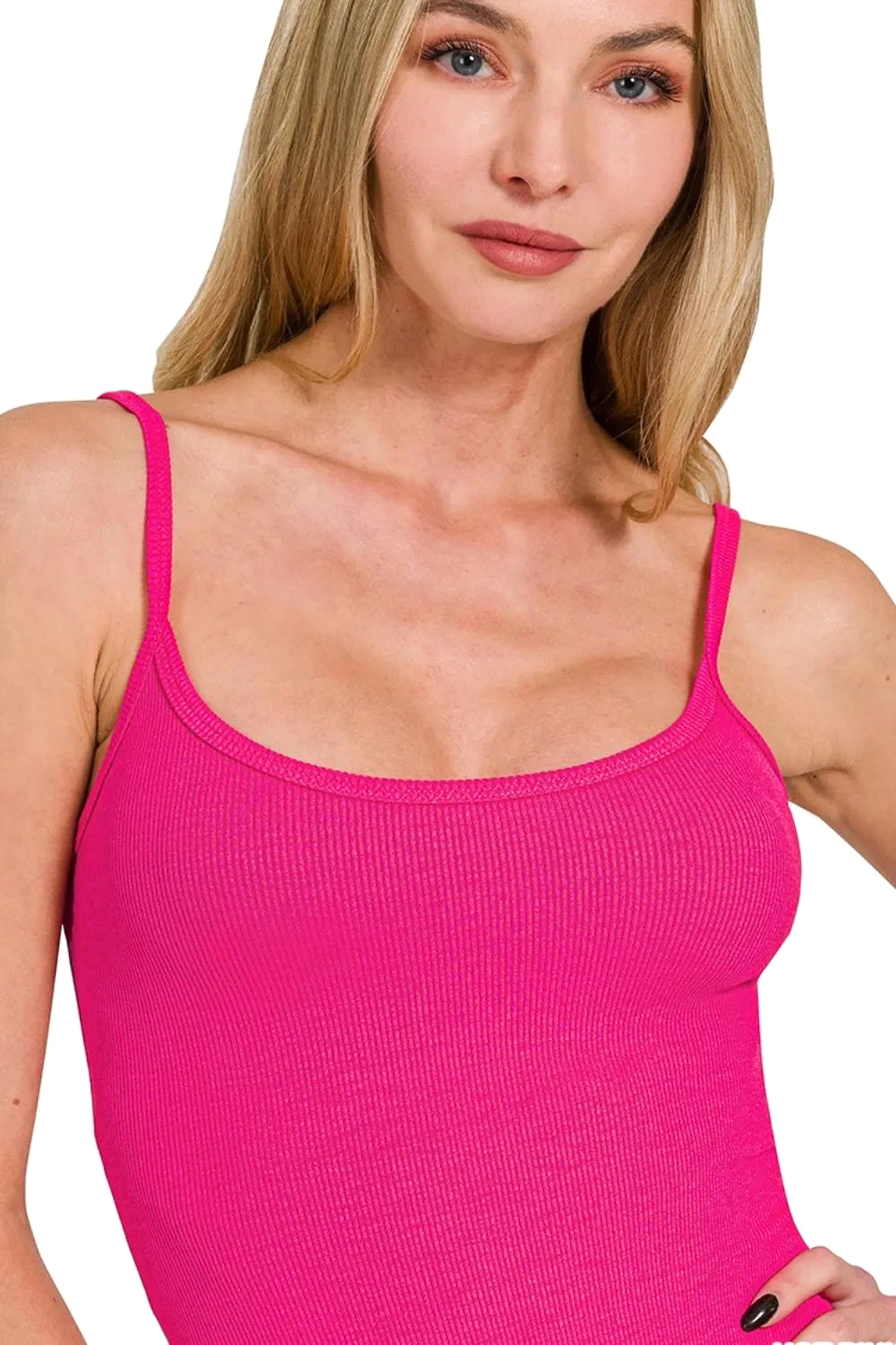 Zenana Ribbed Bodycon Midi Dress - enhanced image 6