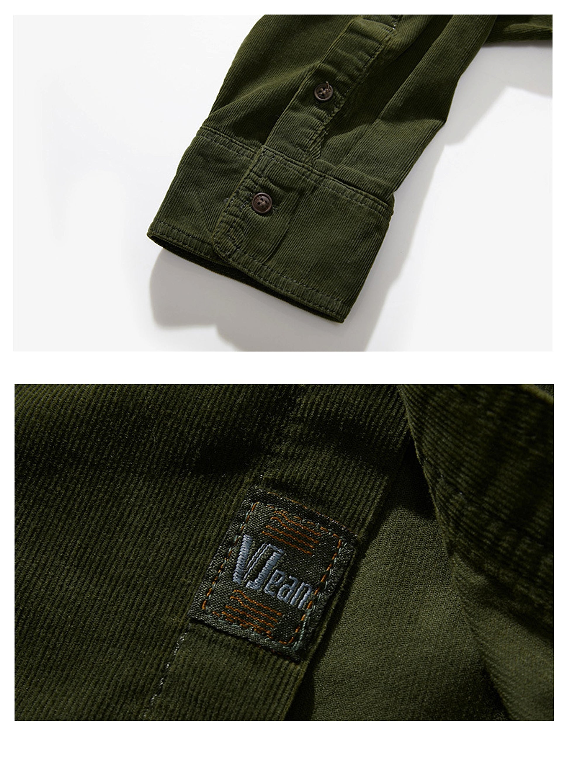 American Plus Size Workwear Outdoor Sports Cotton Long Sleeve DressShirt Men - enhanced image 7