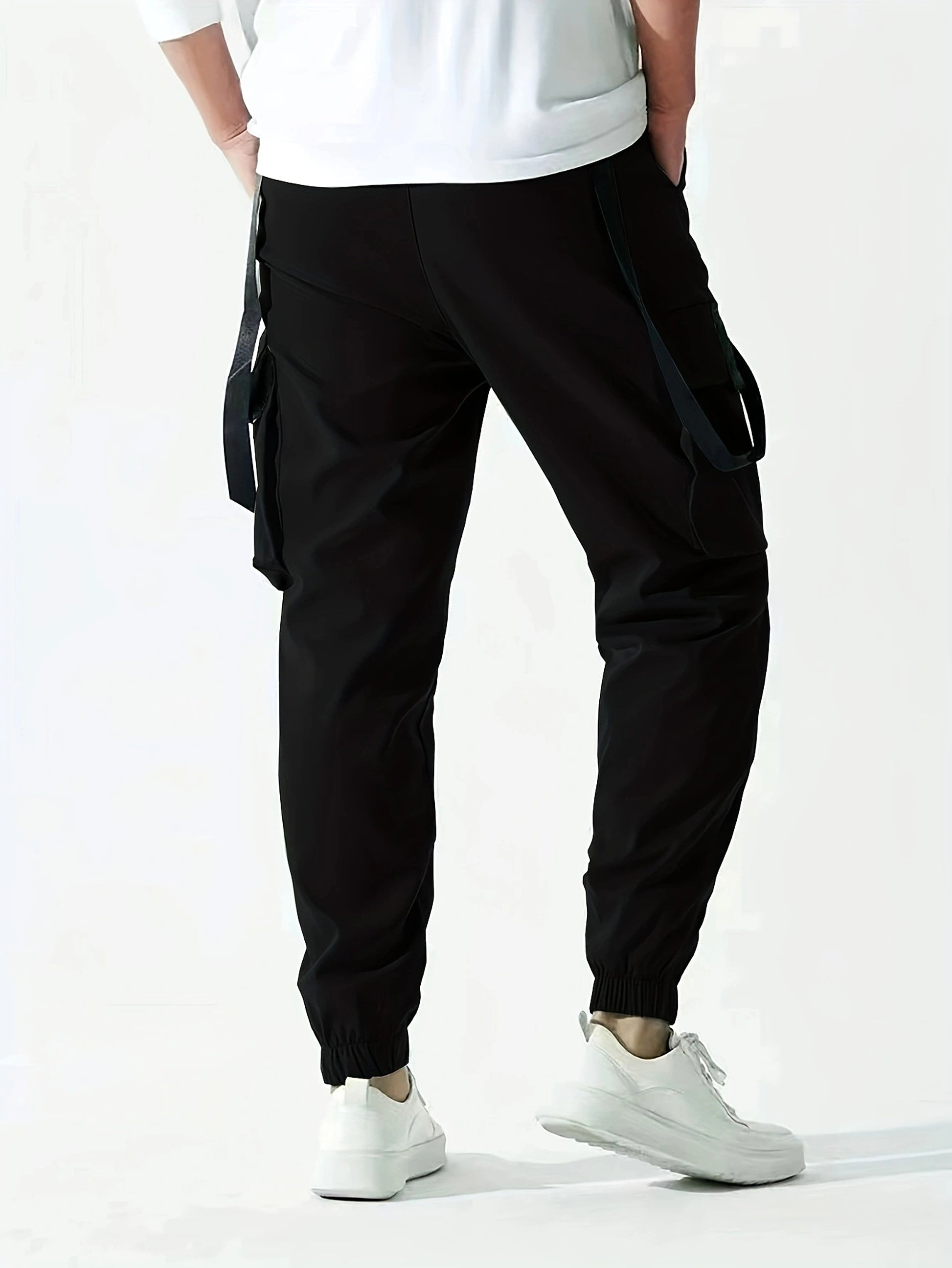 B.1 Ribbon Overalls Drawstring Sports Trousers Pants - enhanced image 7