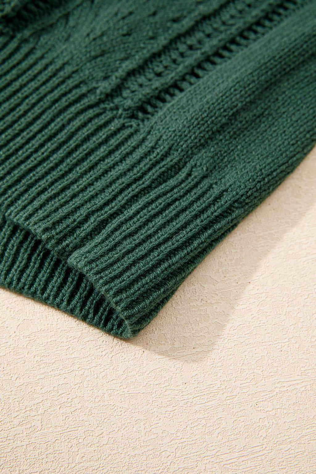 Canton Open Knit Drop Shoulder Sweater Cardigan - enhanced image 7