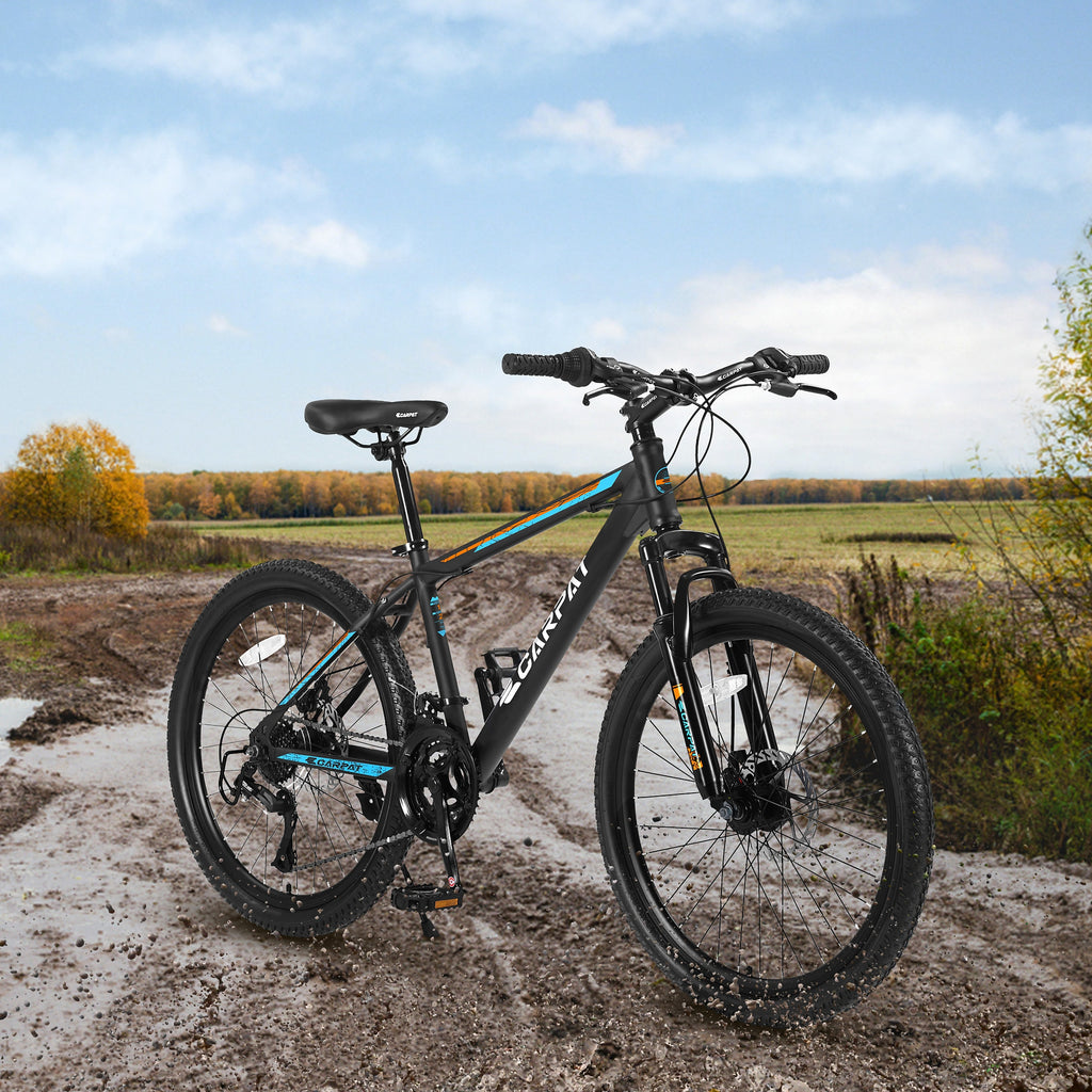 Carpat City-Cruizer™ – 26" Performance Mountain Bike (Black-Blue) - enhanced image 7