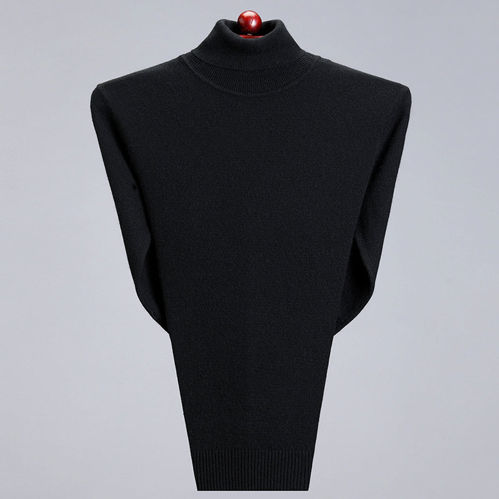 Cashmere Sweater High Neck Thickened Young And Middle-aged Men - enhanced image 7