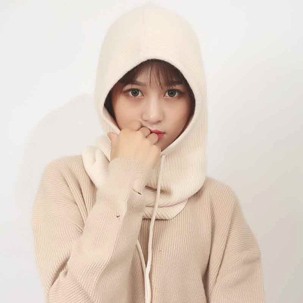 Cashmere Woolen Autumn And Winter Knitted Hat - enhanced image 7