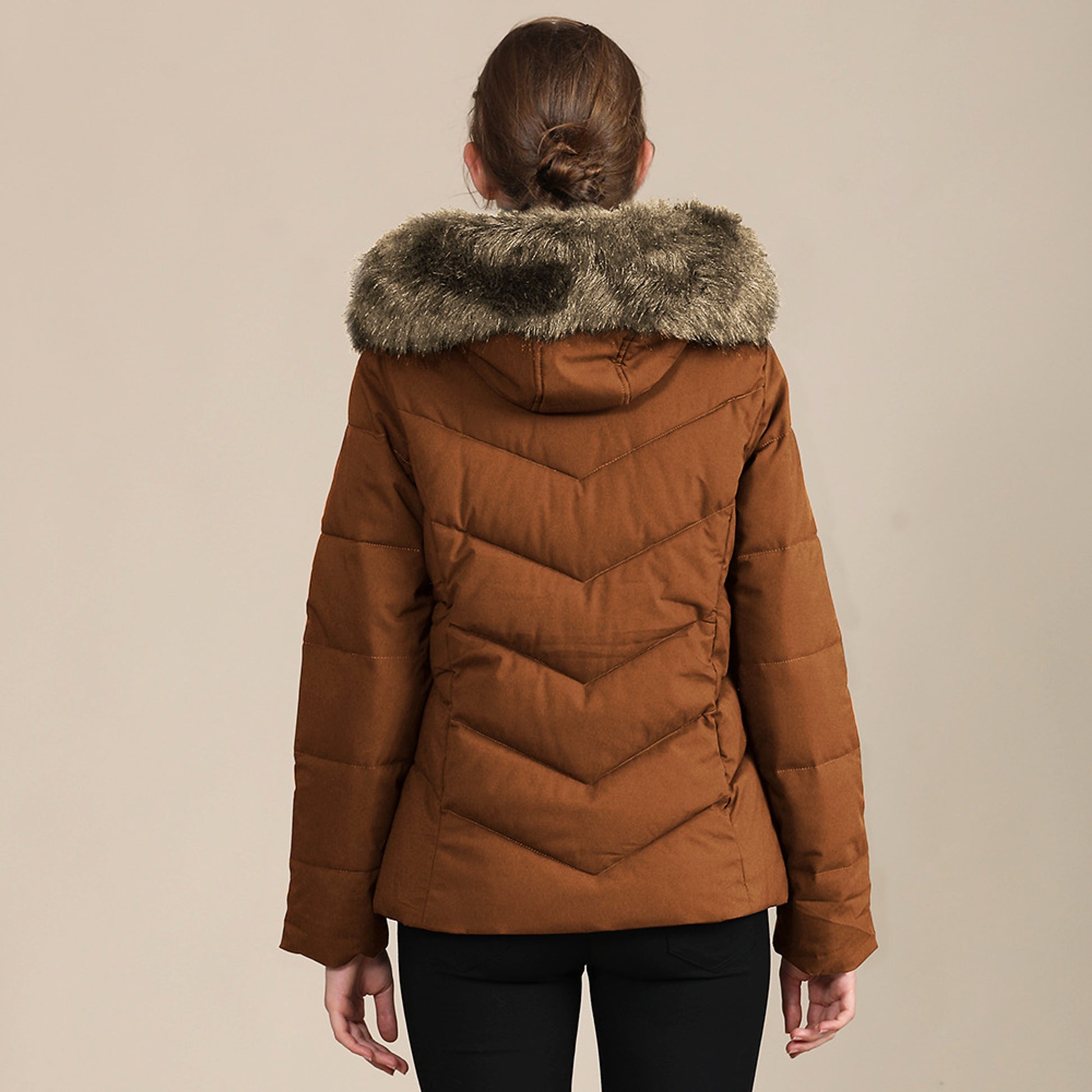 Cotton-padded Jacket With Standing Collar For Women - enhanced image 7