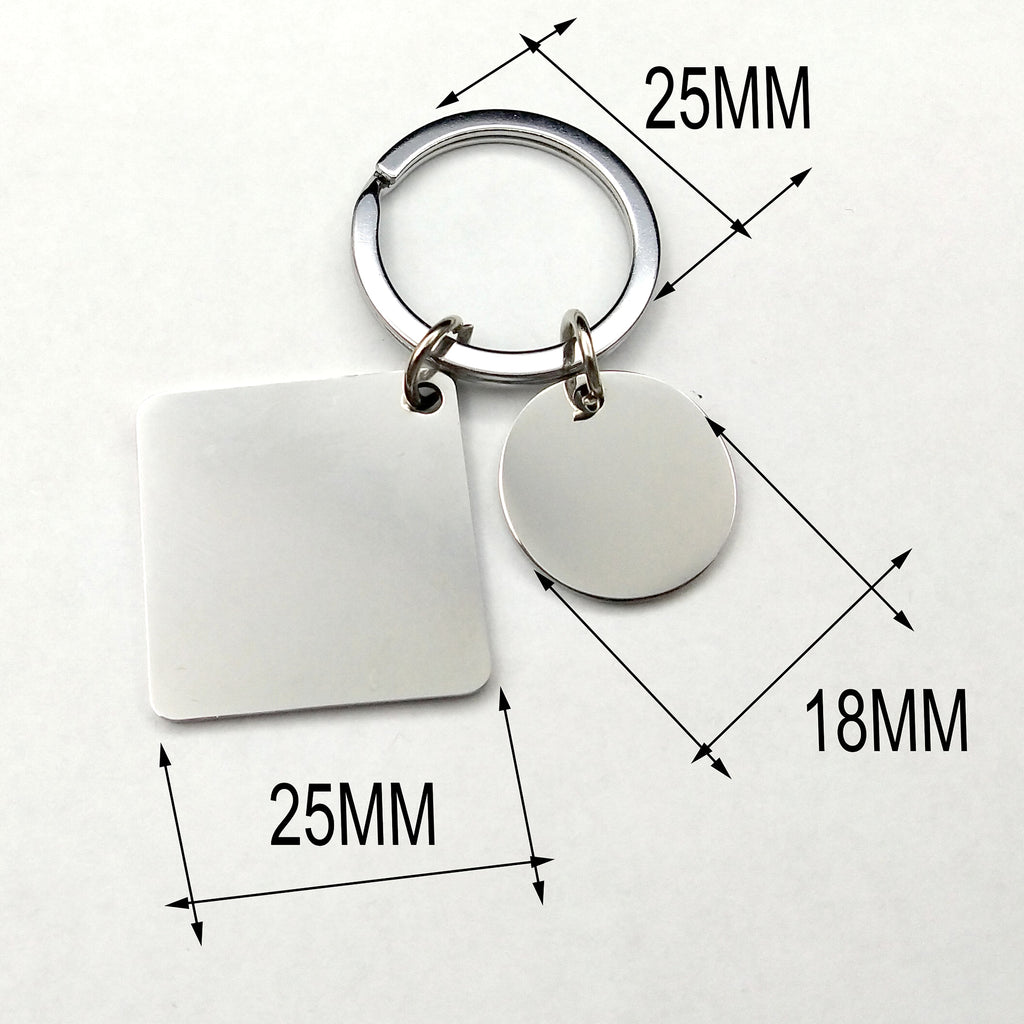 Custom DIY Personalized Calendar Keychain – Stainless Steel Engraved Date Pendant - enhanced image 7