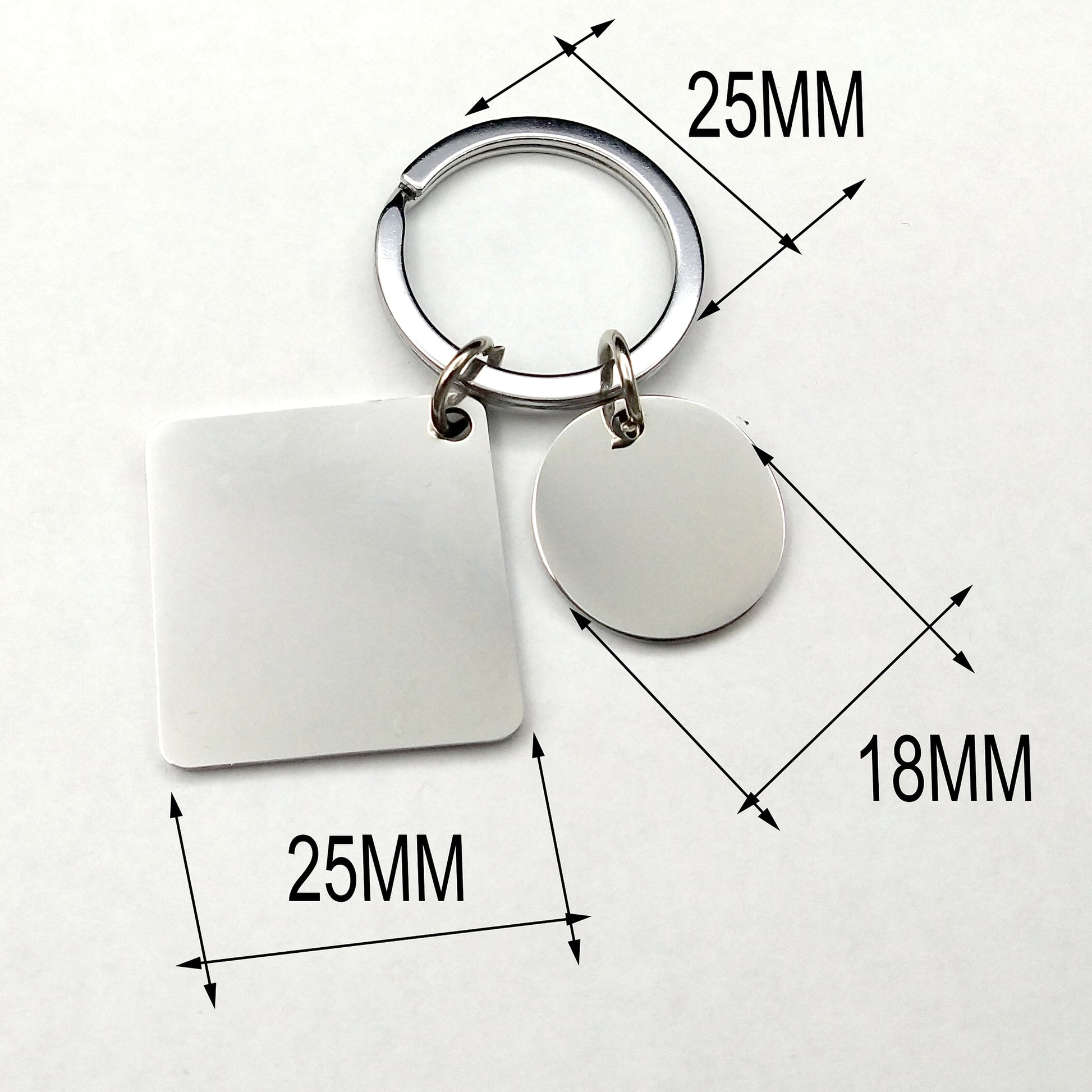 Custom DIY Personalized Calendar Keychain – Stainless Steel Engraved Date Pendant - enhanced image 7
