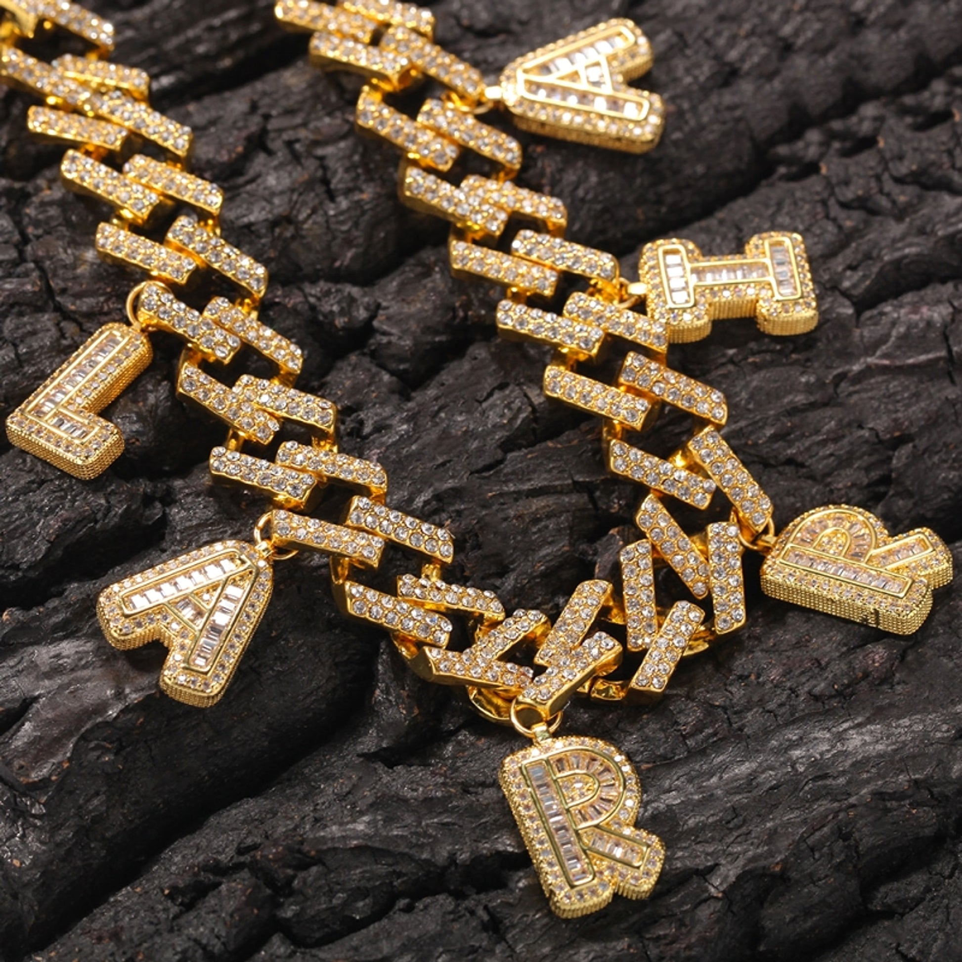 Custom Hip-Hop Bling Name Necklace – Iced Out Cuban Chain - enhanced image 7