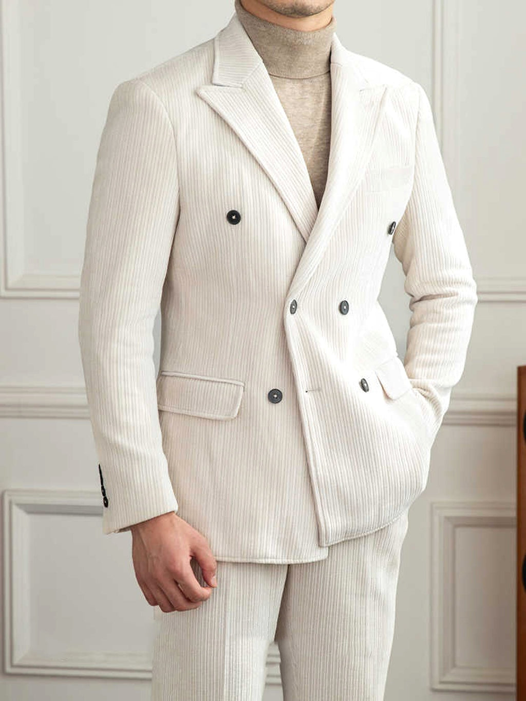 Caverton™ – Double-Breasted Luxury Suit (Autumn Edition) - enhanced image 7