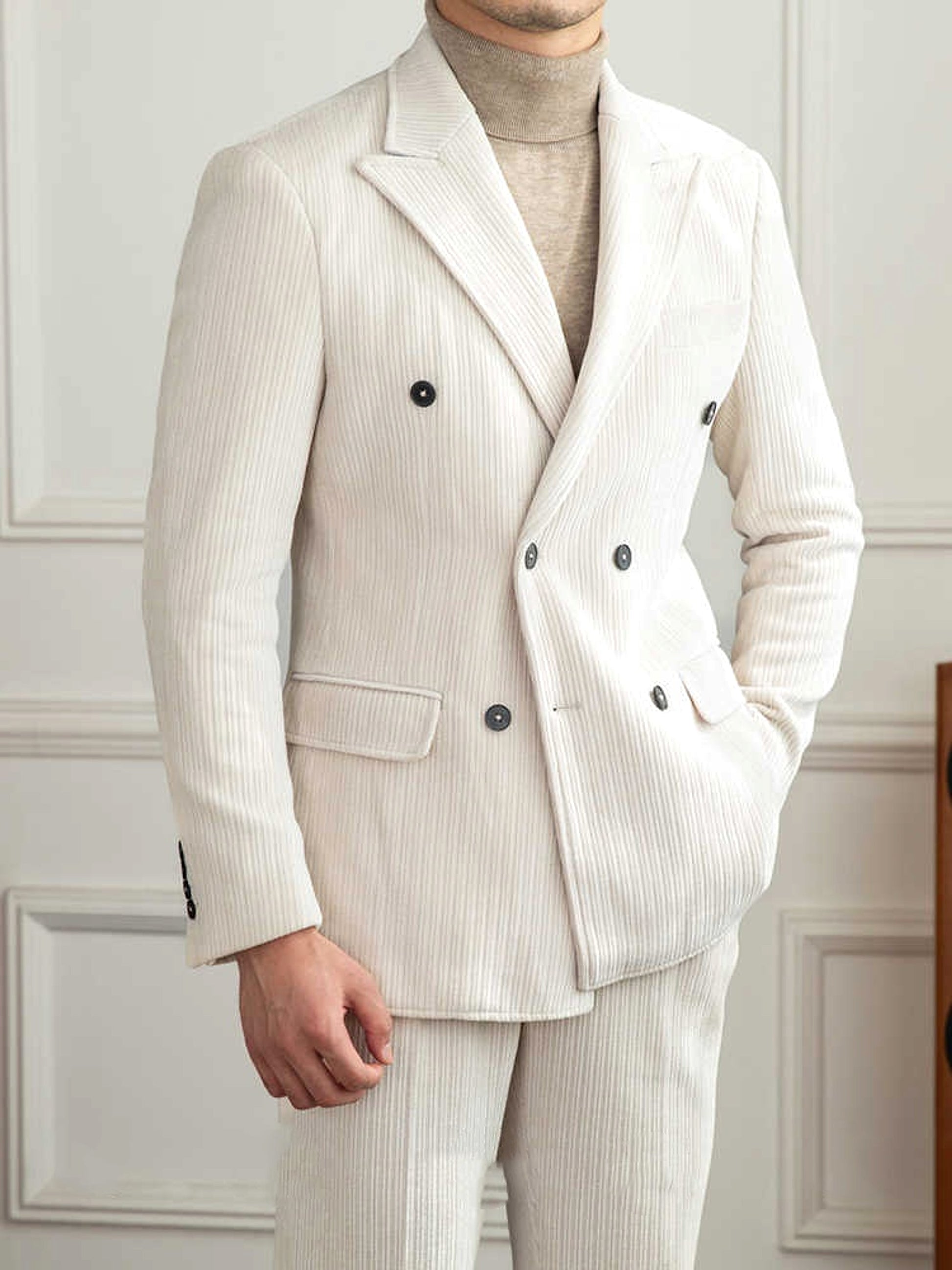 Caverton™ – Double-Breasted Luxury Suit (Autumn Edition) - enhanced image 7