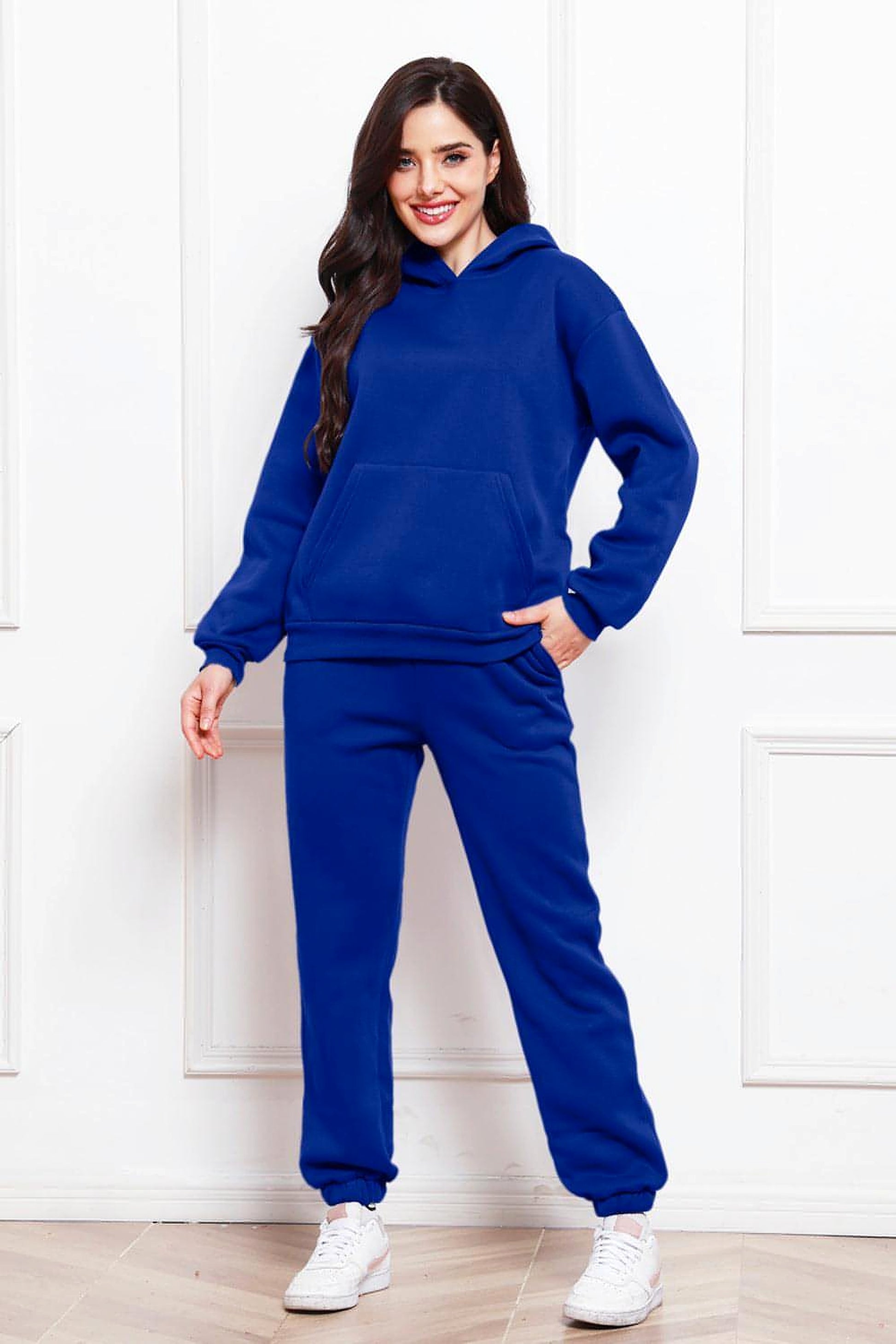 Drop Shoulder Long Sleeve Hoodie and Pants Set - enhanced image 7