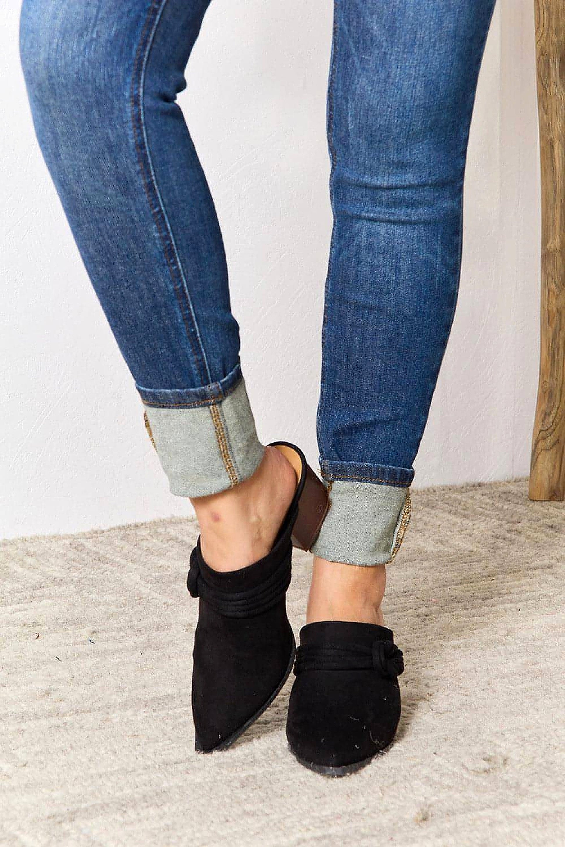 East Lion Corp Pointed-Toe Braided Trim Mules - enhanced image 7