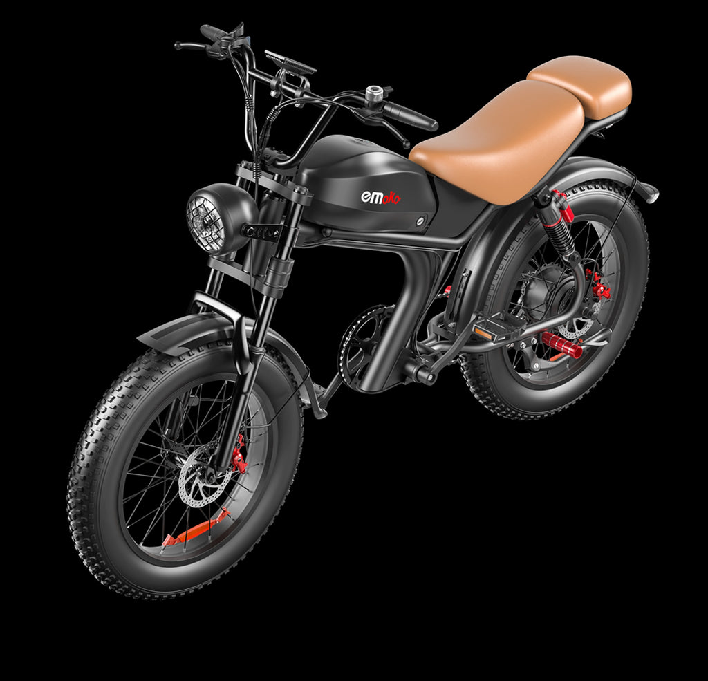 eMoto C93™ – 20" Retro-Style Electric Bike 1000W | 48V 20Ah Battery (US Warehouse) - enhanced image 7