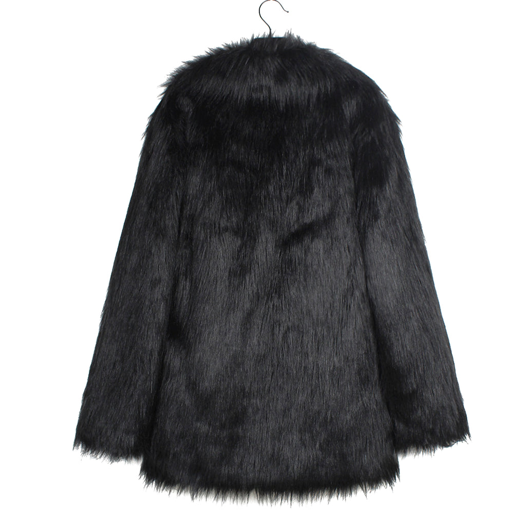 Men's Lapel Short Faux Fur Jacket – Luxurious Warmth & Style - enhanced image 7