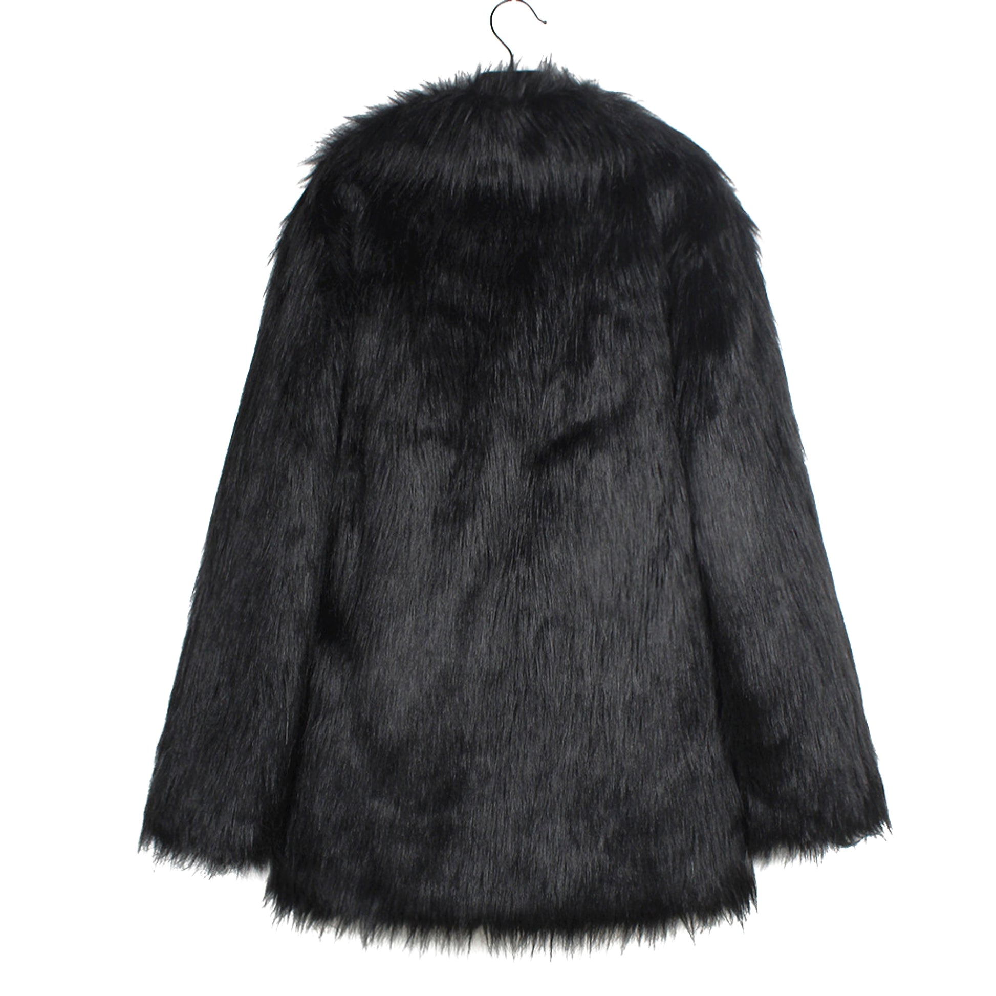 Men's Lapel Short Faux Fur Jacket – Luxurious Warmth & Style - enhanced image 7