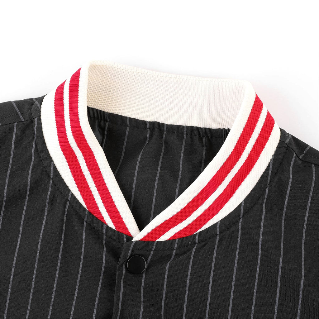 European Size Printed Large Picture Vertical Stripes Dressshirt - enhanced image 7