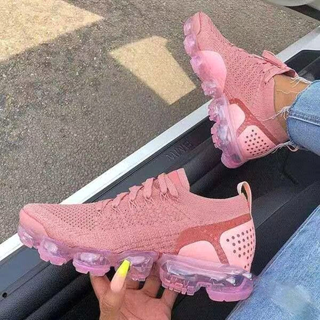Explosive Style Flying Woven Air Cushion Sneakers Women - enhanced image 7
