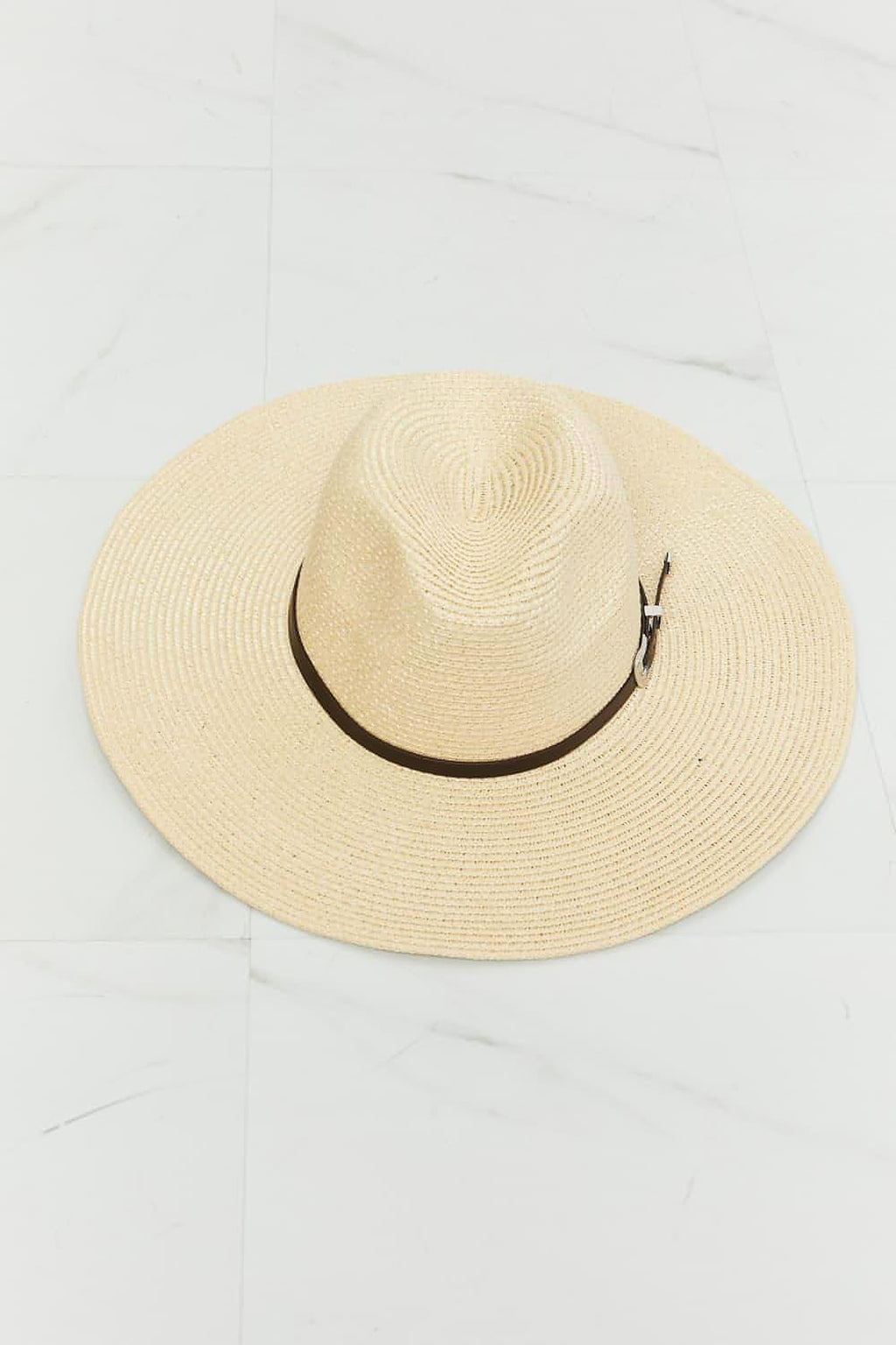 Fame Boho Summer Straw Fedora Hat - enhanced image 7