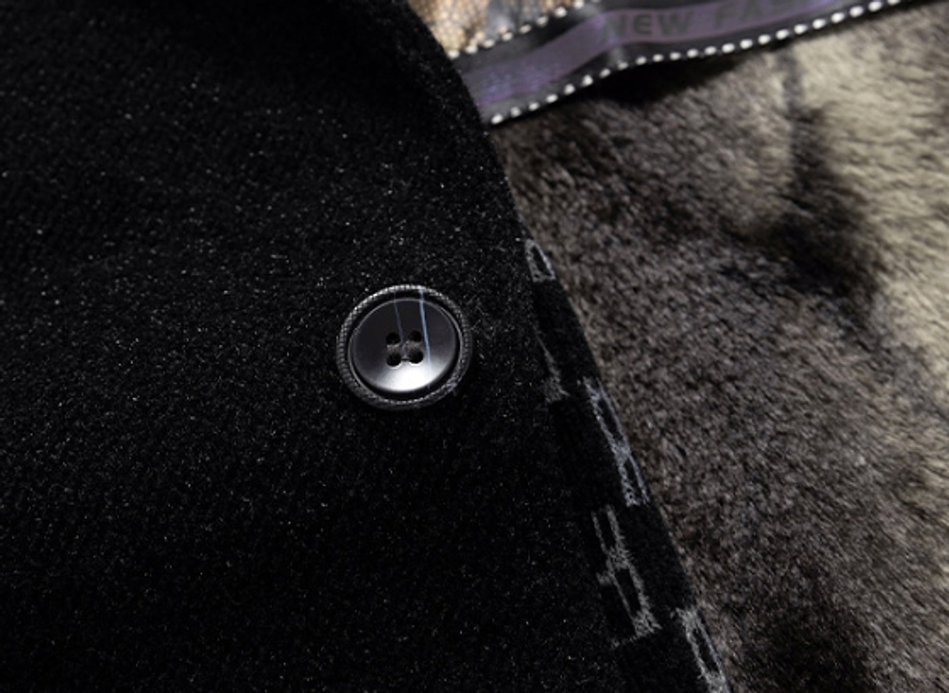 Fashion Men's Woolen Gold Mink Velvet Coat - enhanced image 7