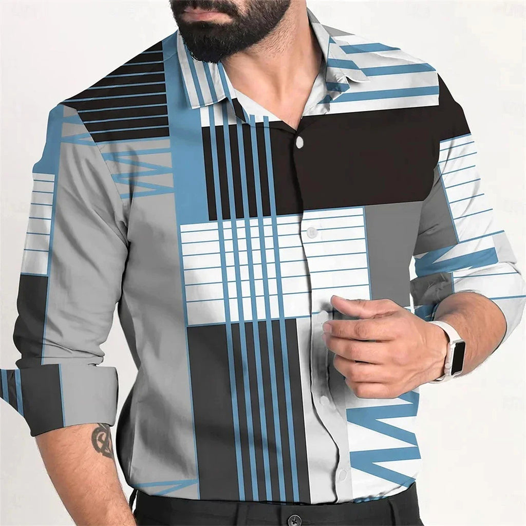 Fashion Personality Single Breasted All-matching Shirt Men - enhanced image 7