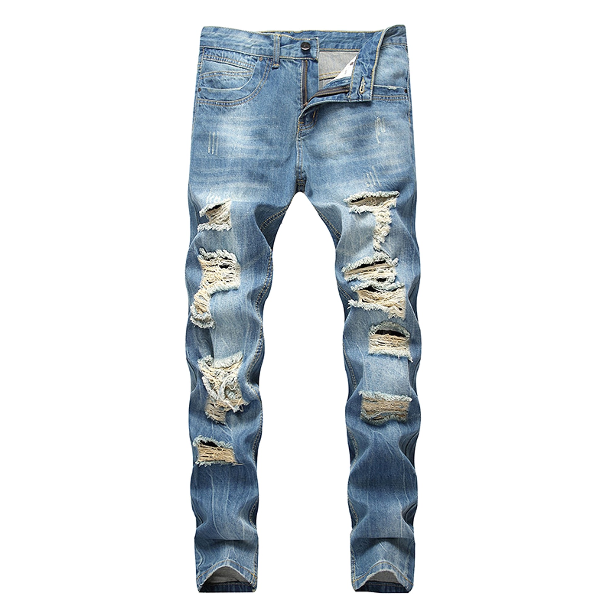 Fashion Ripped Cool Jeans Men - enhanced image 7