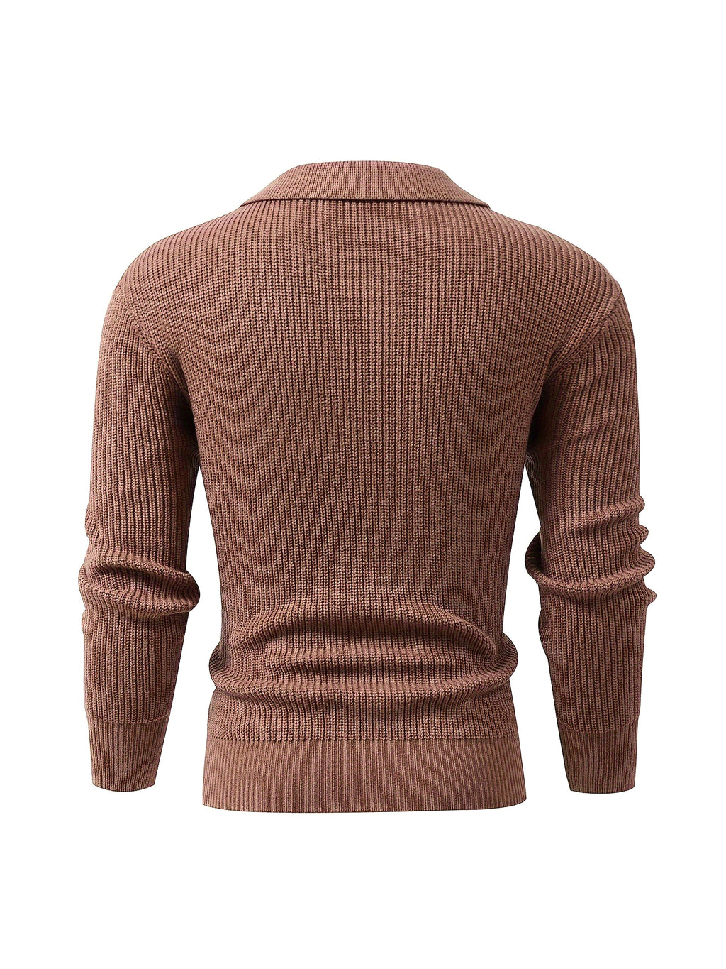 Fashion Solid Color Simple Men's Knitwear Cardigan Sweater Coat - enhanced image 7