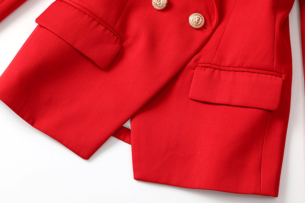 LUXE_EDIT™ – Royal Red Blazer (Princess Diana Tribute Edition) - enhanced image 7