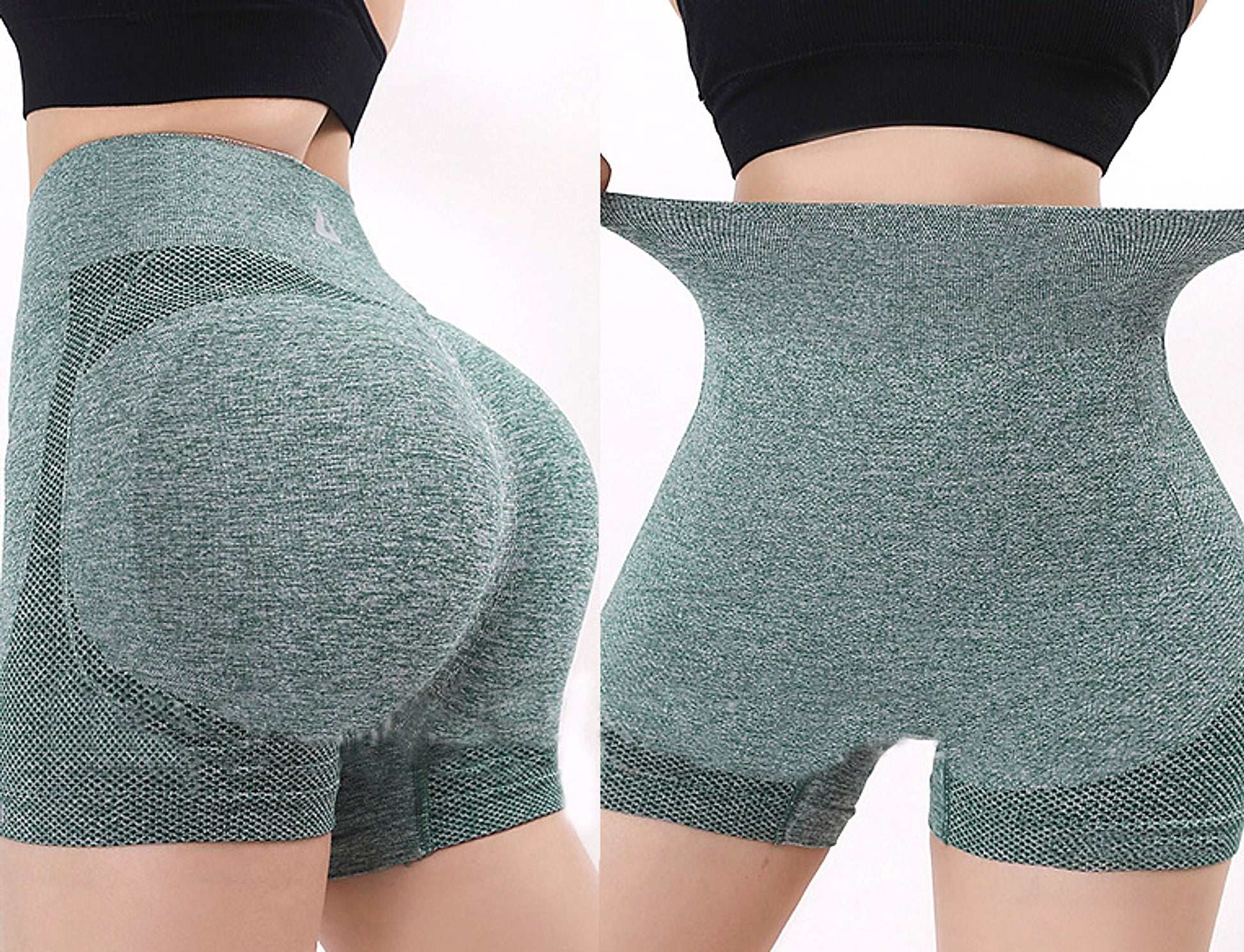 Fitness Yoga Shorts Pants Butt Lifting Seamless Leggings Women Gym - enhanced image 7