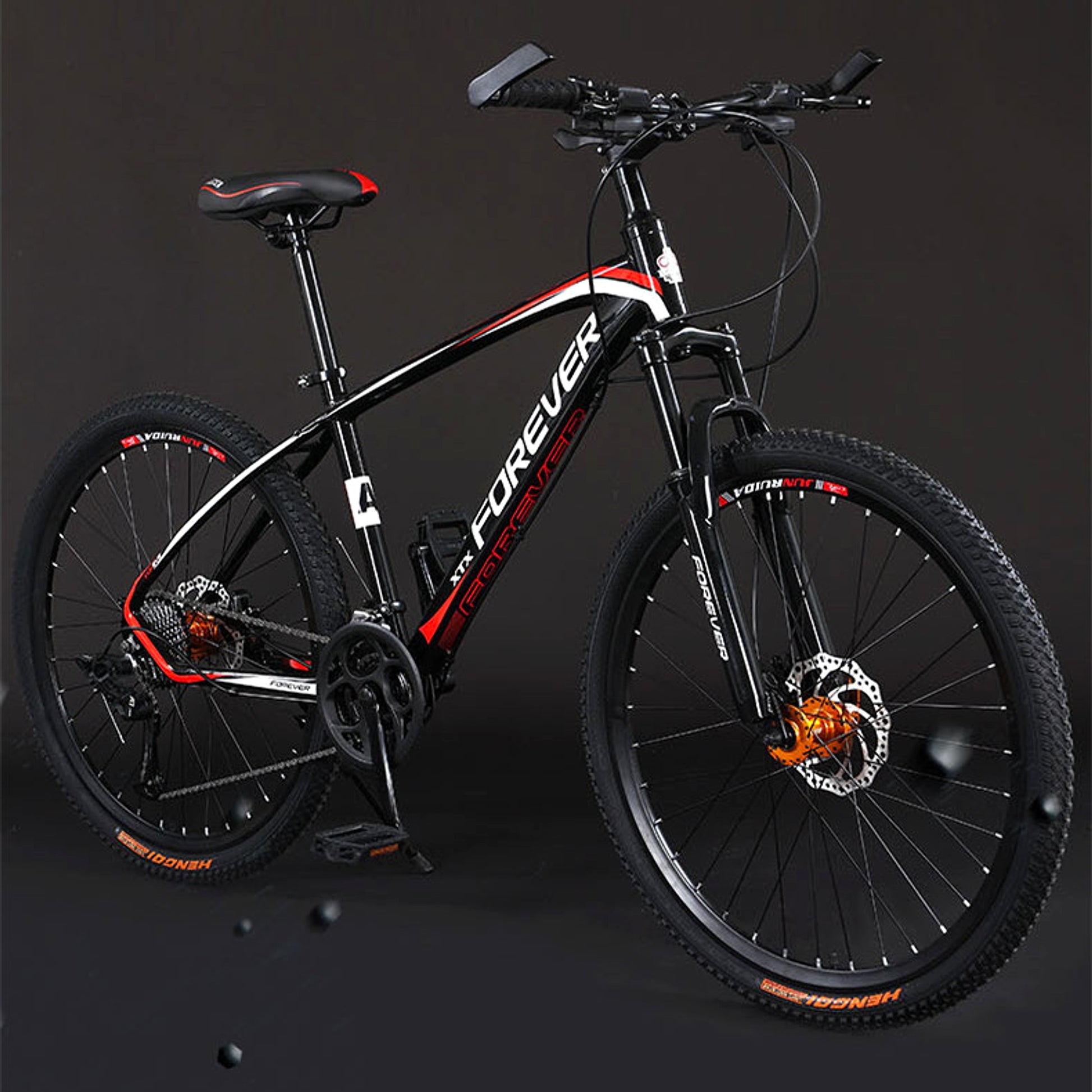 Forever™ AllTrack Pro – 26"–27.5" Aluminum MTB (Oil-Pressure Disc, Double Shock, 24–36 Speed) - enhanced image 7