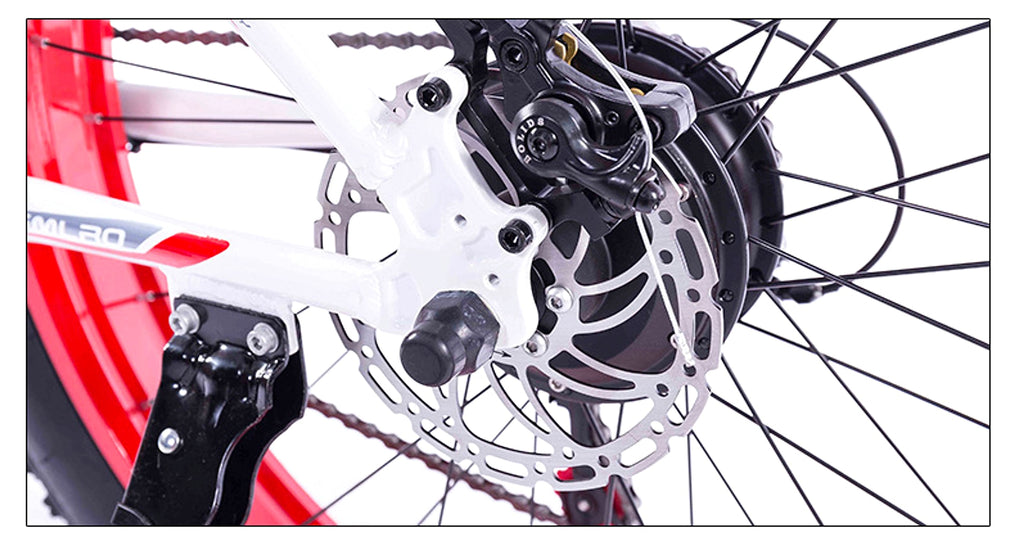 Forever™ E-Glide Snow 26 – Electric Mountain Bike (21-Speed, 350W, Fat Tire) - enhanced image 7
