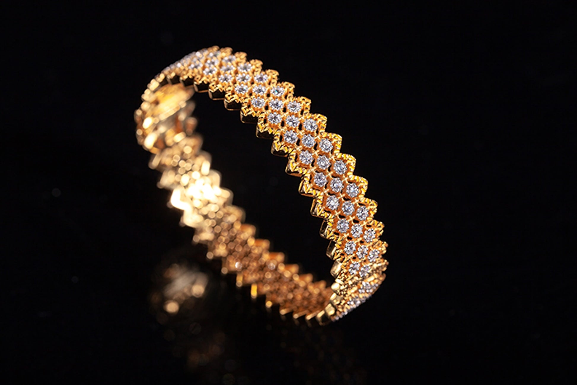 Gold Plated S925 Silver Fine Version Of The Lace Bracelet For Women - enhanced image 7