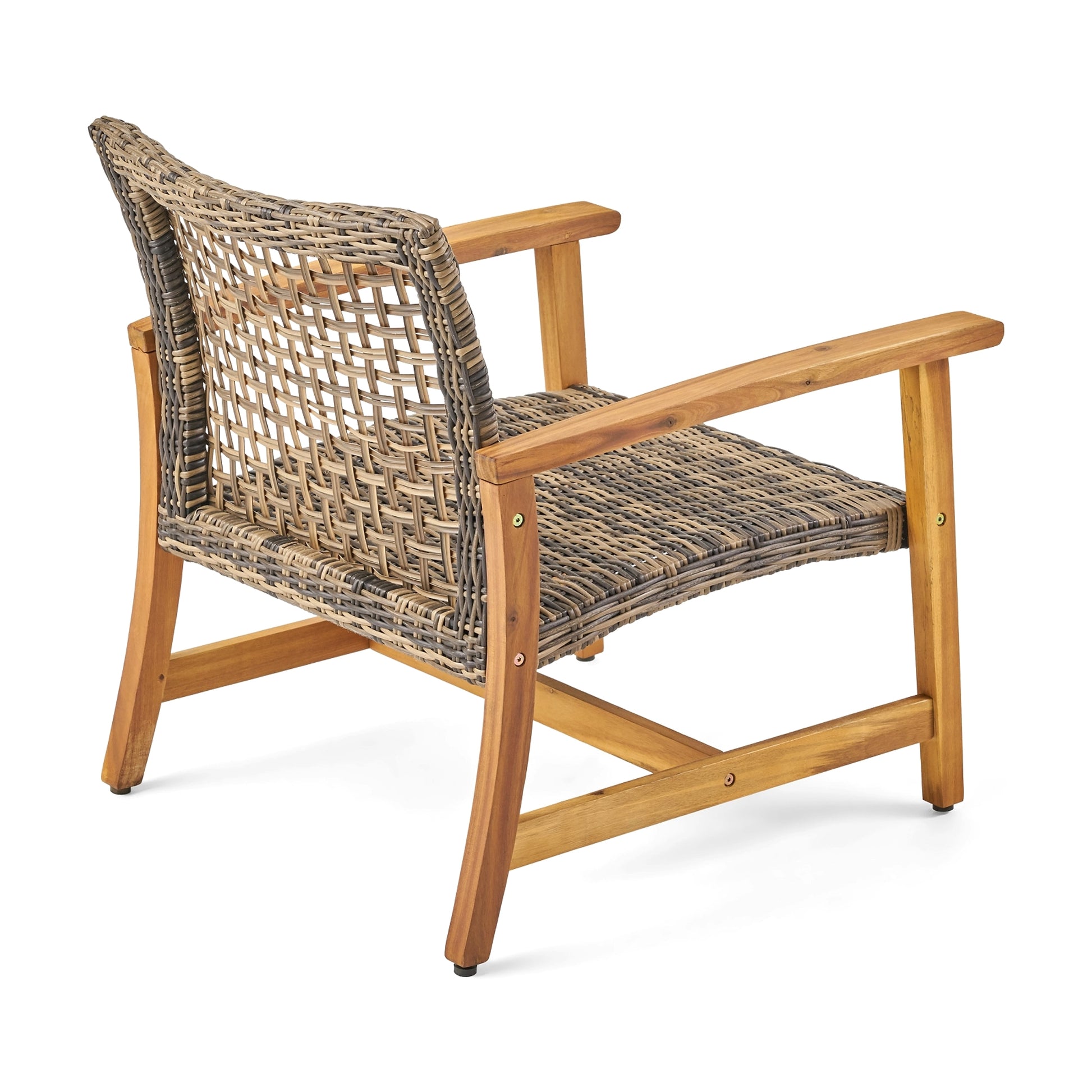 LuneluX_Home – Outdoor Club Chair Set (2 pcs, Natural + Grey) - enhanced image 7