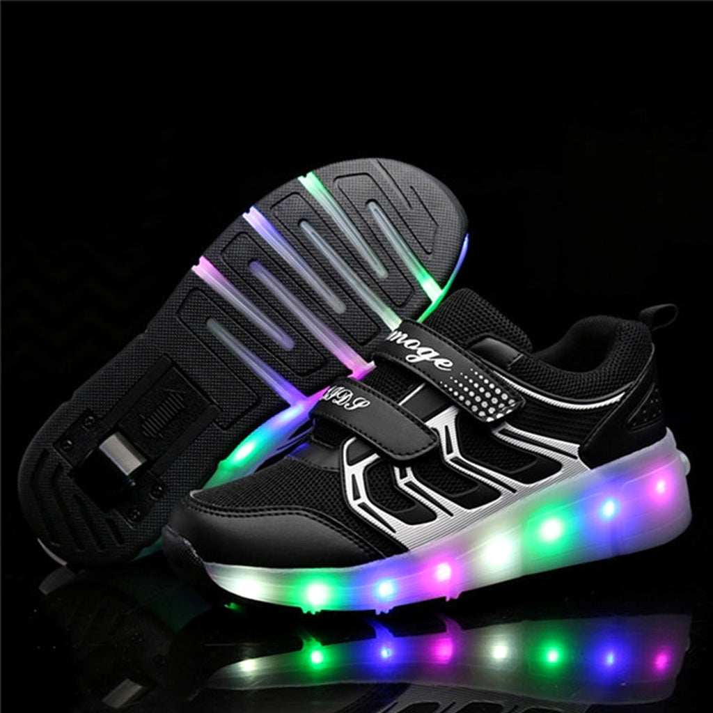 Heelys One-Wheeled Children's Colorful Usb Rechargeable Roller Shoes - enhanced image 7