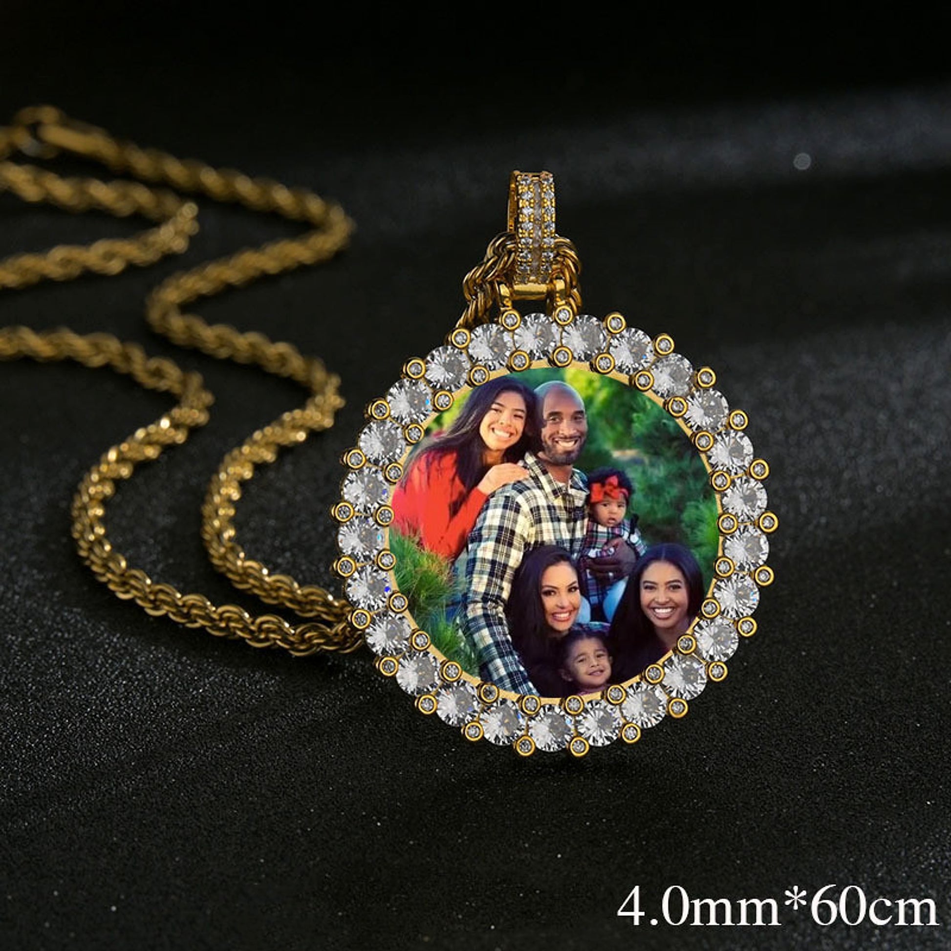 Custom Hip Hop Diamond Photo Pendant – Keep Your Memories Close! - enhanced image 7