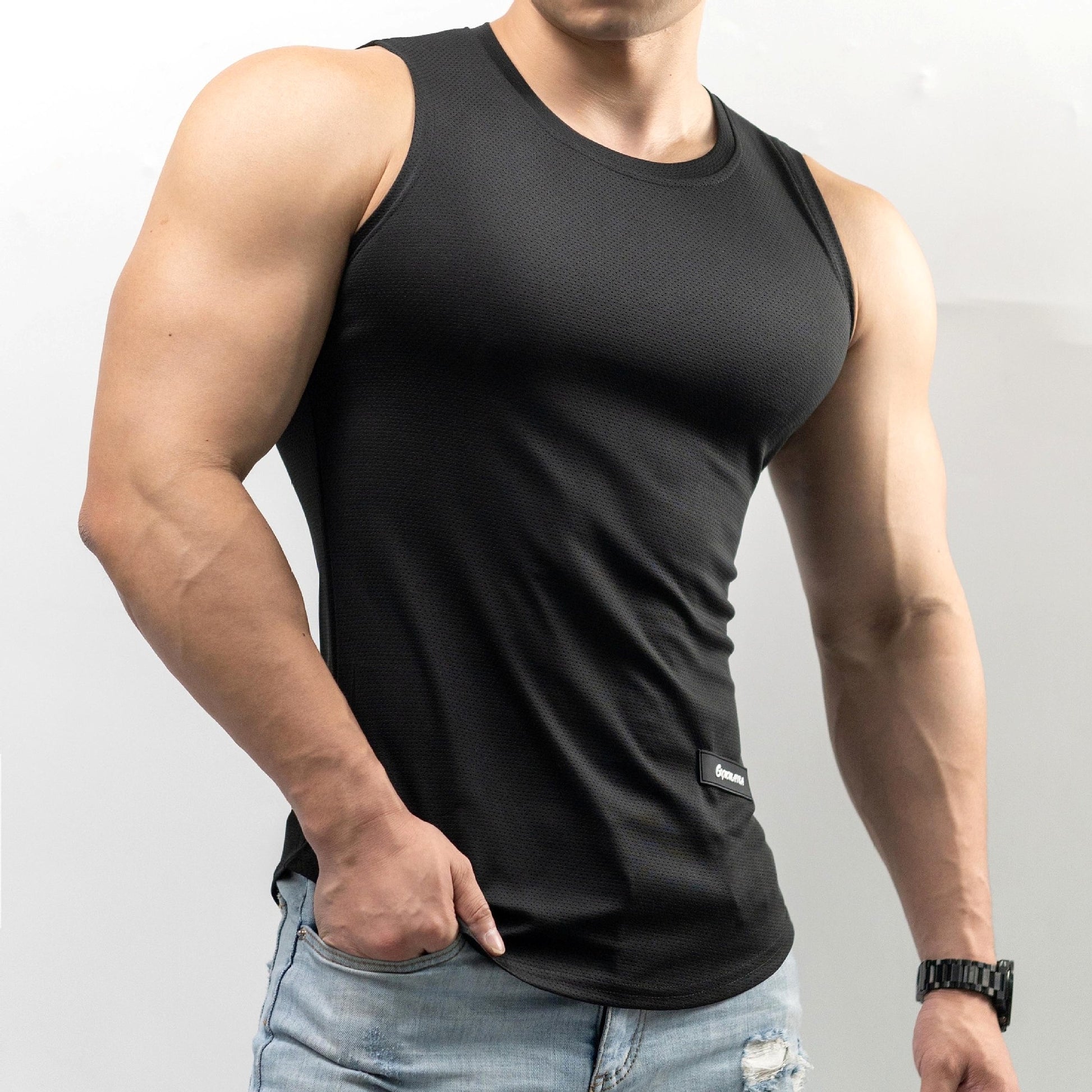 Ice Silk Vest Men's Sport T-shirt Summer - enhanced image 7