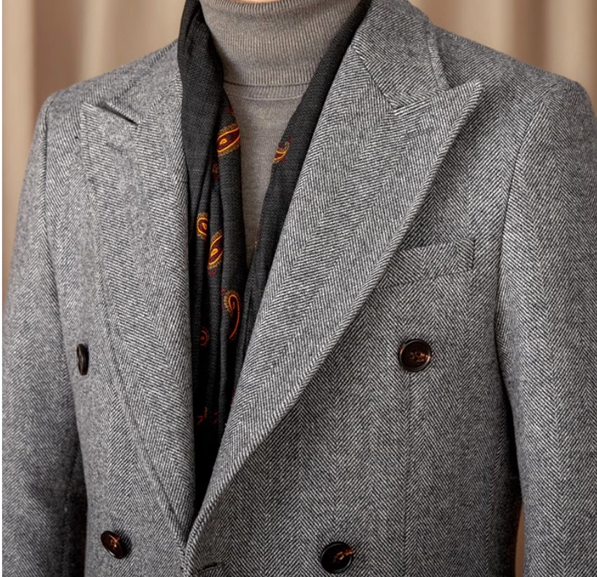 Italian Slim Fit Warm Coat For Men - enhanced image 7