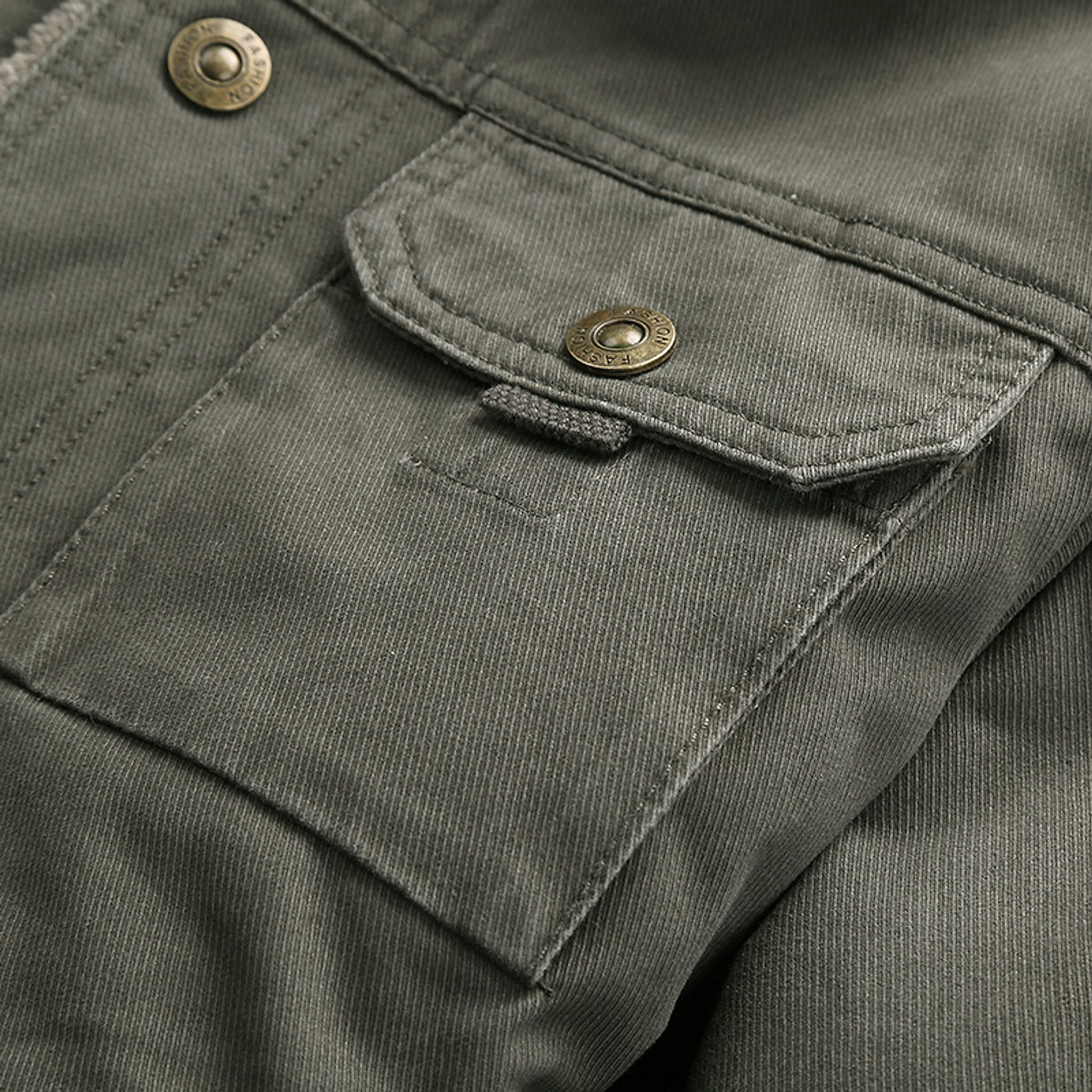 A.1 Jacket Plus Velvet Padded Winter Lapel Men - enhanced image 7