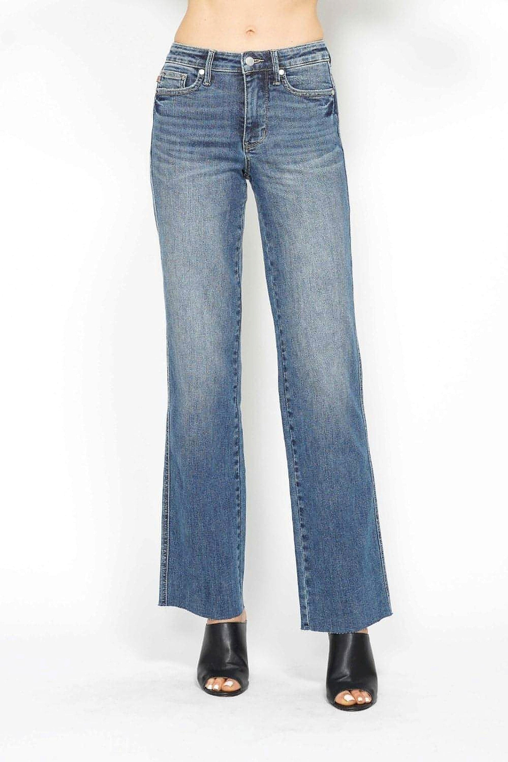 Judy Blue Full Size Tummy Control Straight Jeans - enhanced image 7