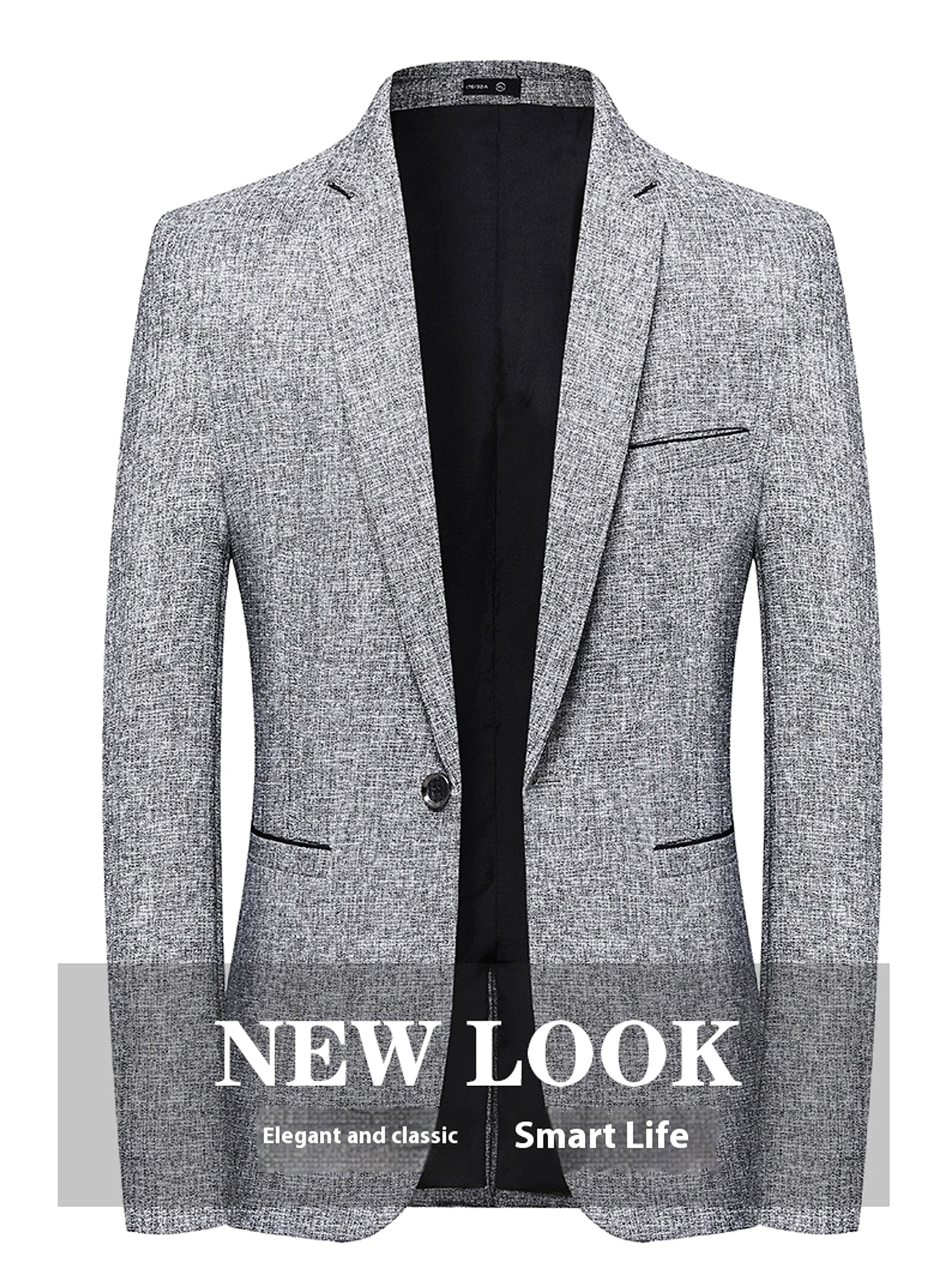 Korean-style Slim-fit Single Row One Button Small Business Suit Coat - enhanced image 7