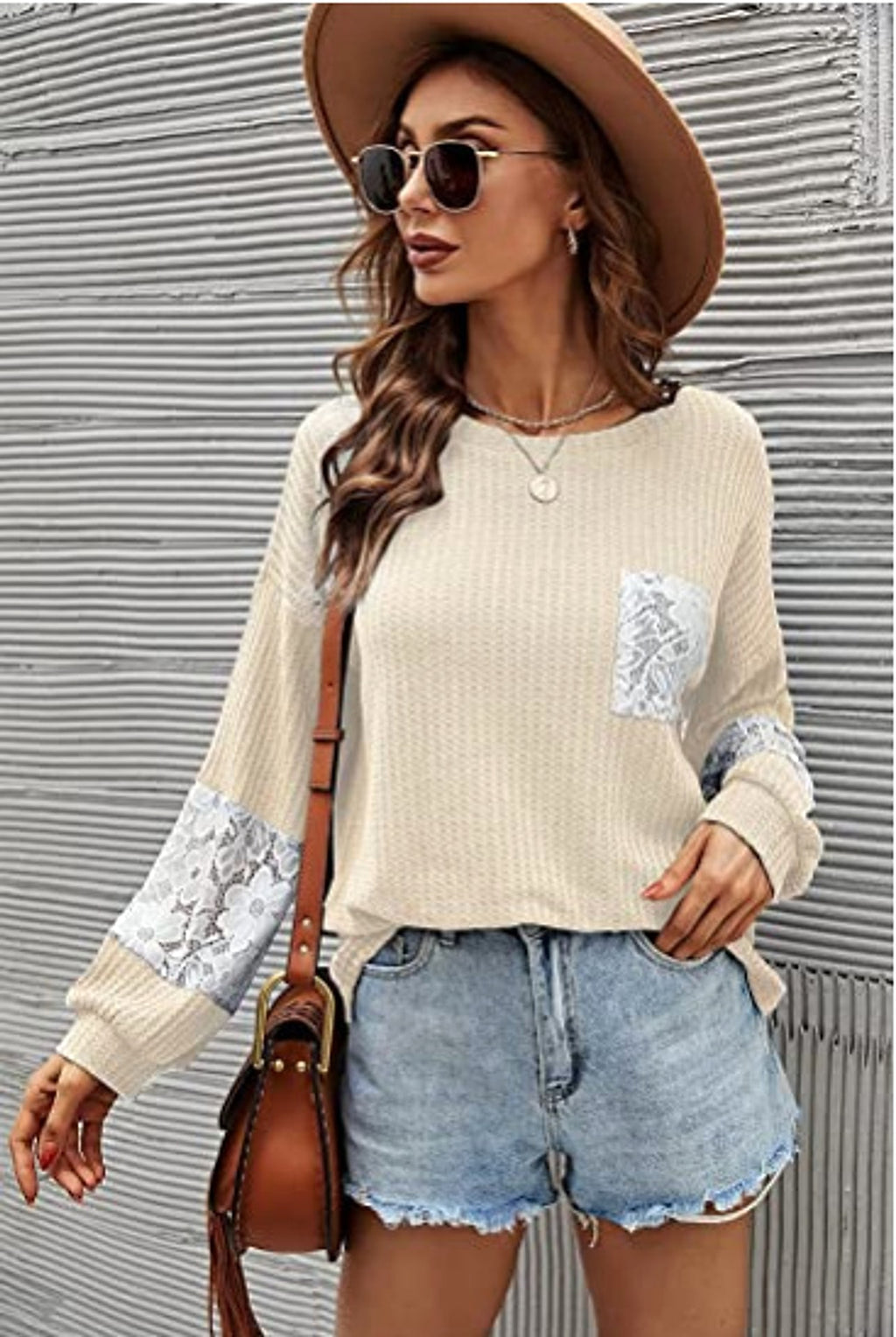 Lace Casual Women's Loose Patchwork Easy Matching Knitwear Women Sweater - enhanced image 7