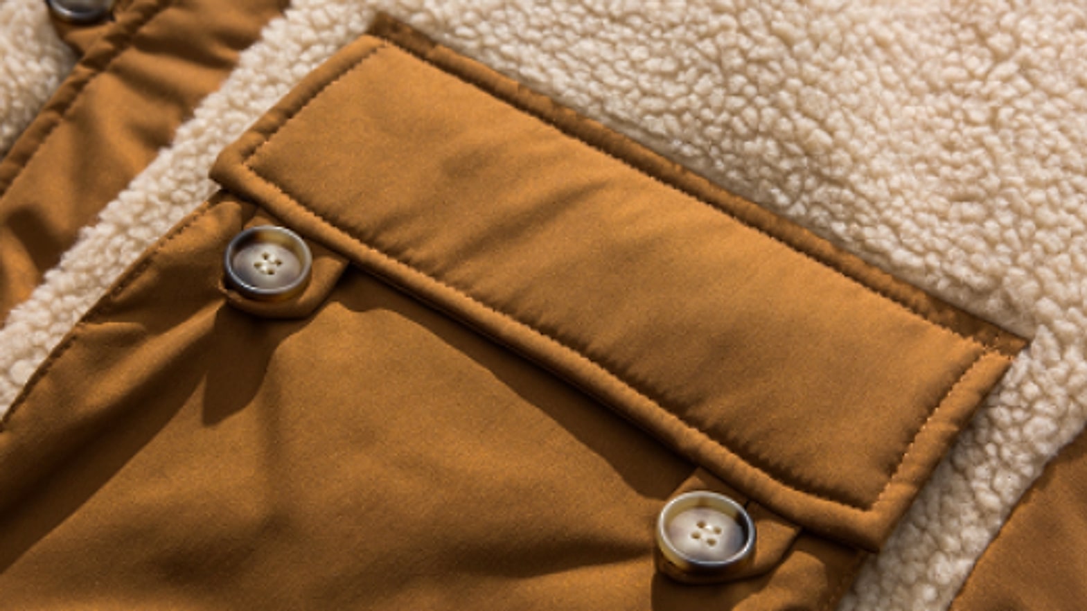 Lamb Wool Color Matching Cotton Suit Men's Fashion Brand - enhanced image 7
