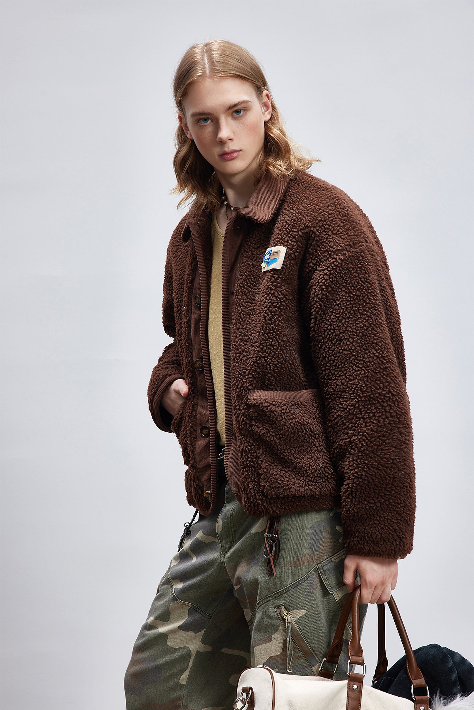 Lamb Wool Cotton Coat Thick Warm - enhanced image 7