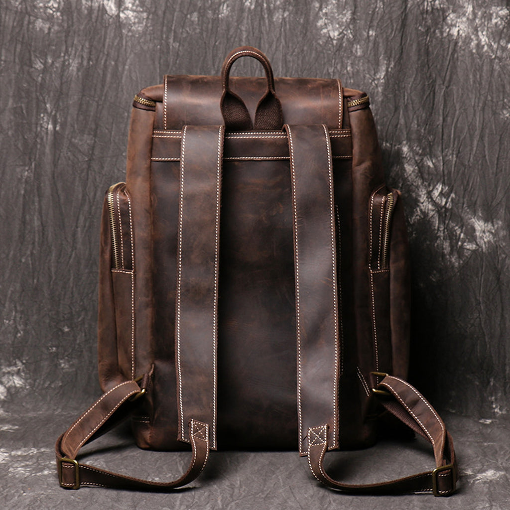 ALLFASHION™ – HeritageLeather Laptop Backpack - enhanced image 7